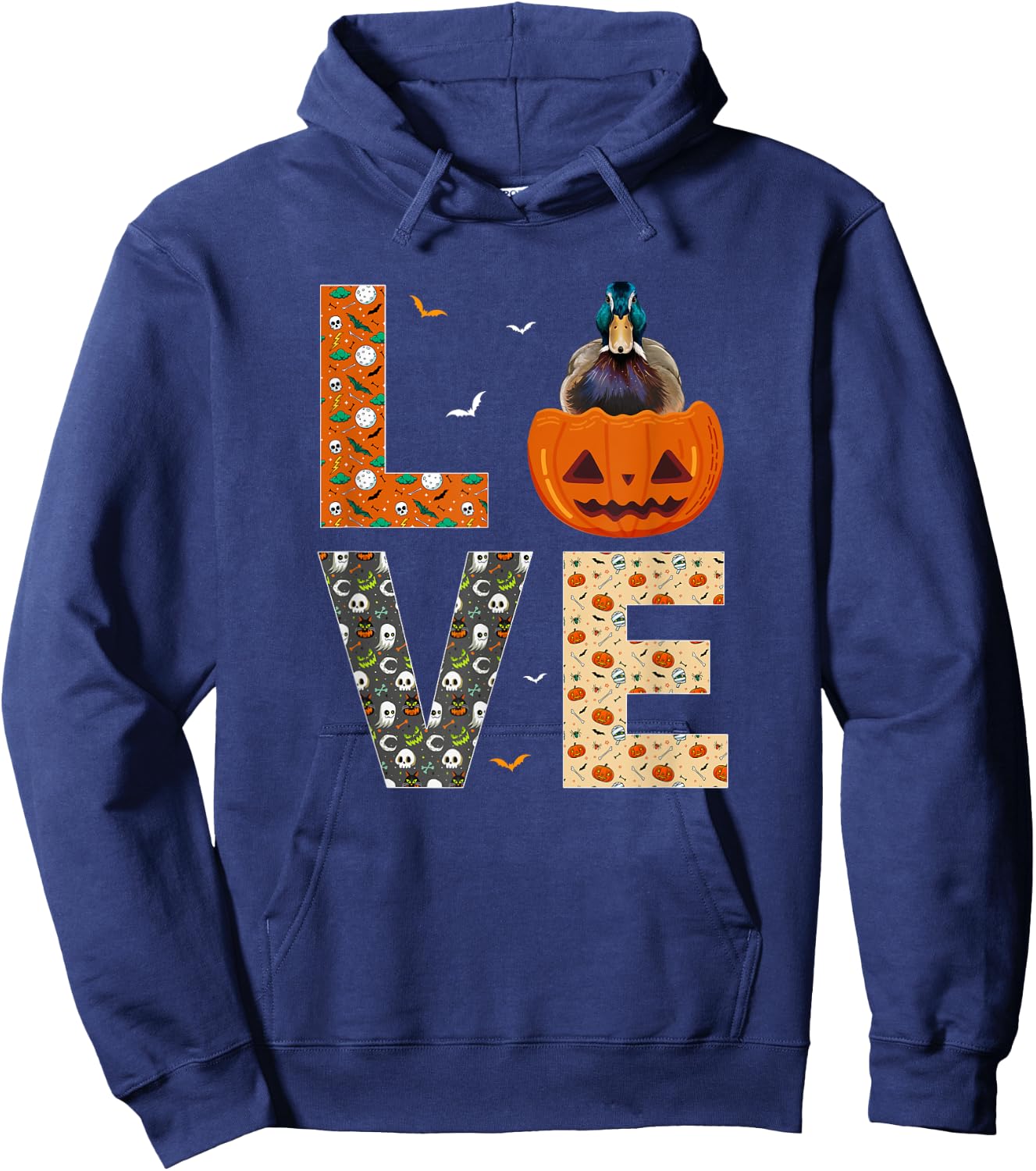 Mallard Bird Lovers Boys Girls Kids Funny Halloween Costume Hoodie - Hoodie | Navy