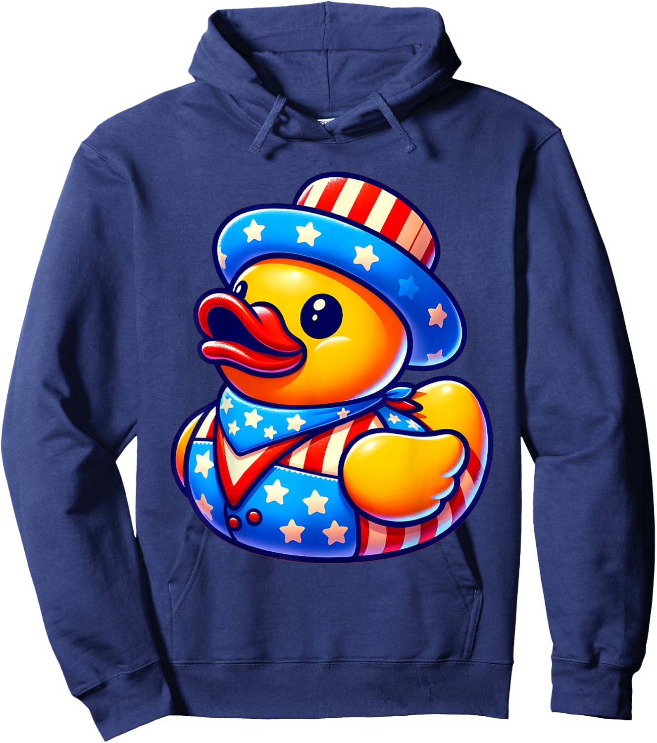 Rubber Duck 4th of July Independence Day Men Women Kids Hoodie - Hoodie | Navy