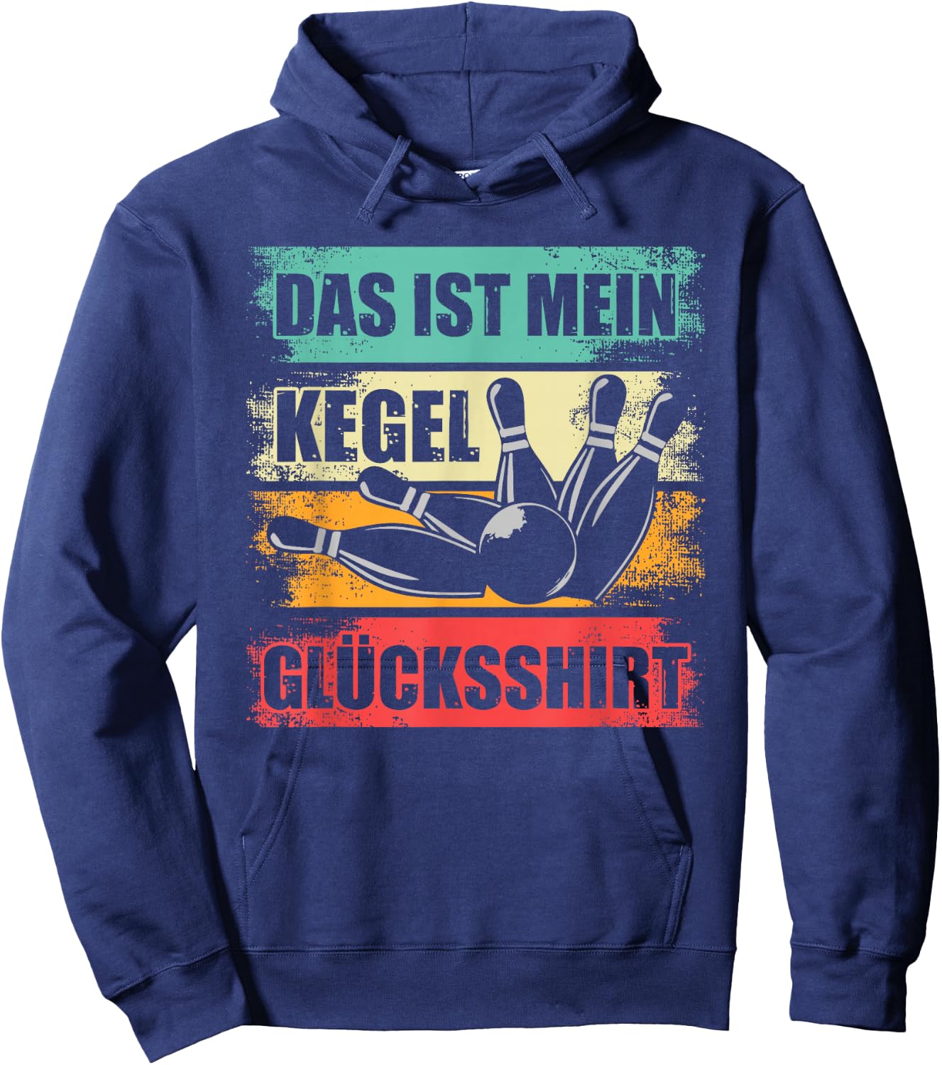 Kegel Lucky Shirt Skittles Skittler Sports Kegler Cones , black Hoodie - Hoodie | Navy