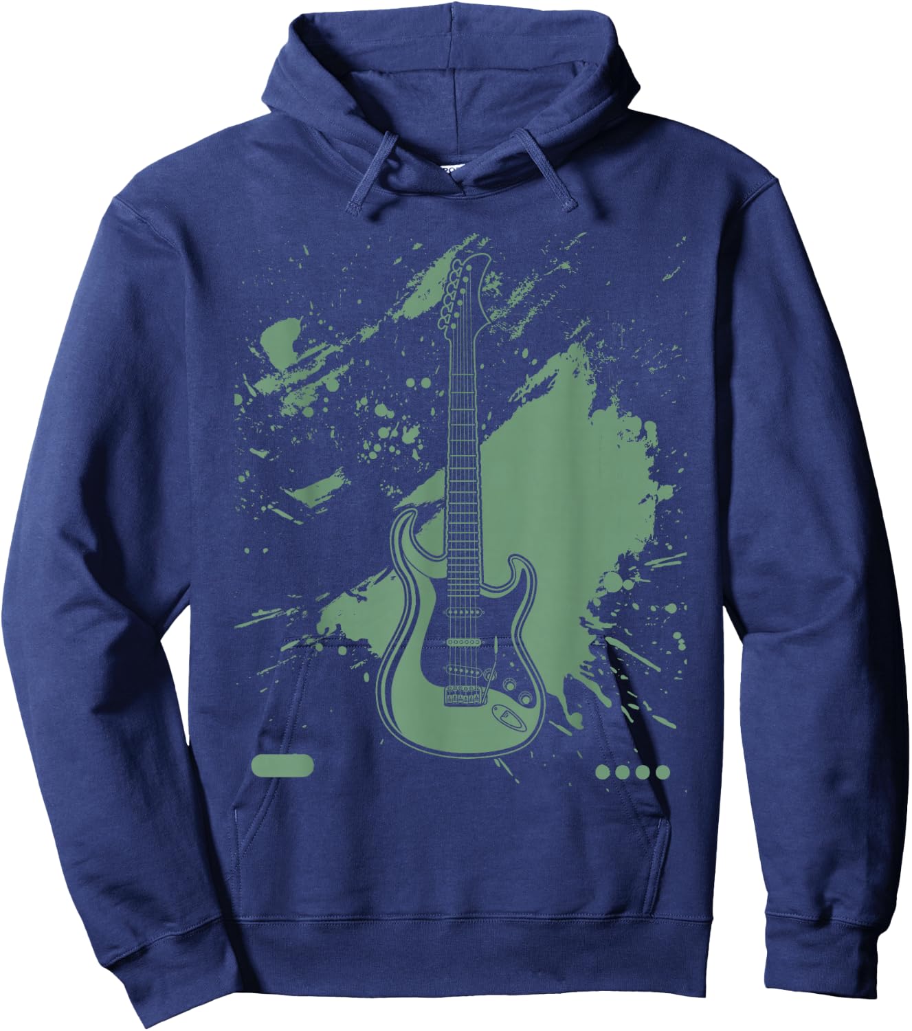 Bass Guitar Lover Art Guitarist Bass Players Vintage Guitar Hoodie - Hoodie | Navy