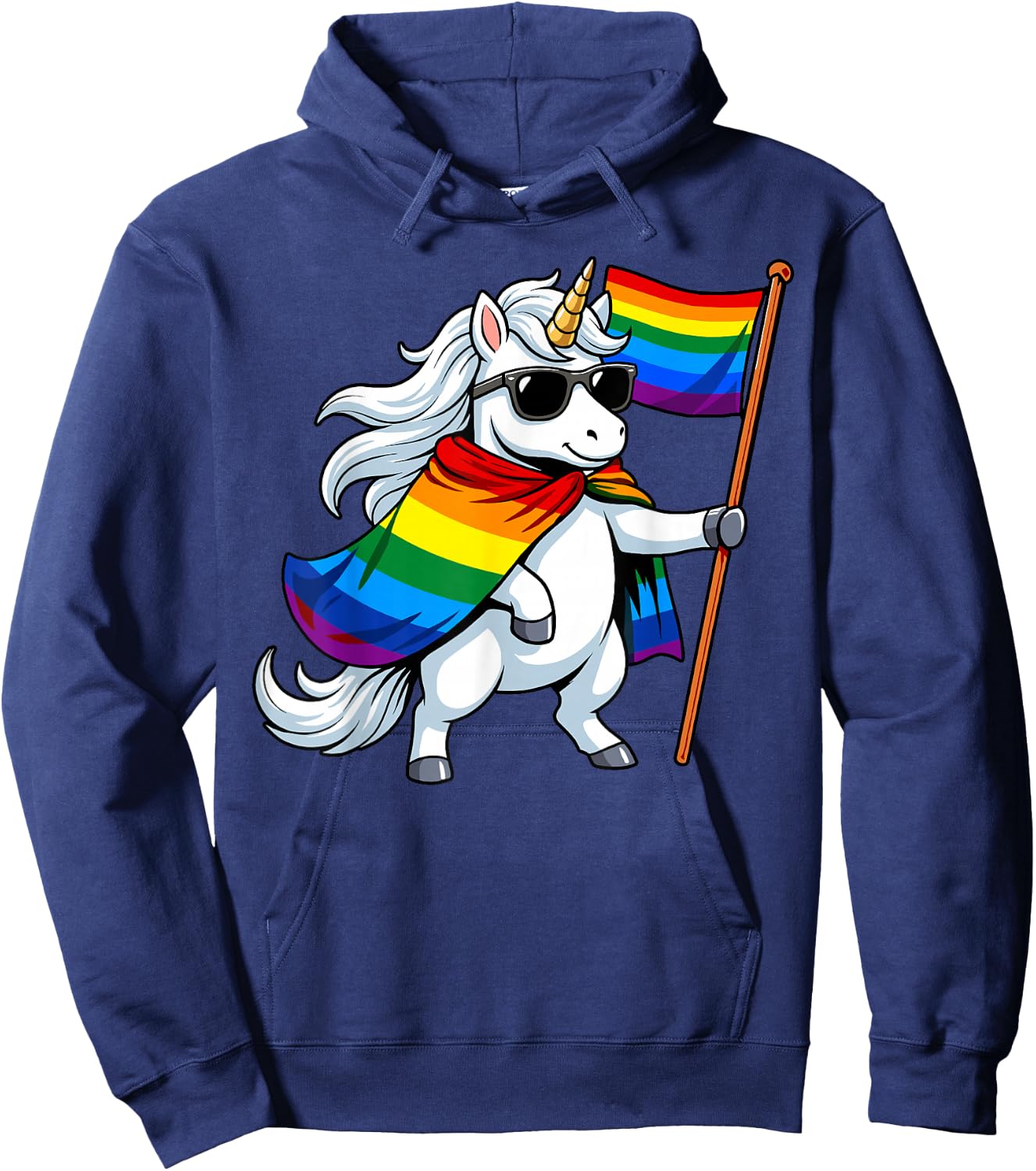 Einhorn-LGBTQ-Preismonat Hoodie - Hoodie | Navy