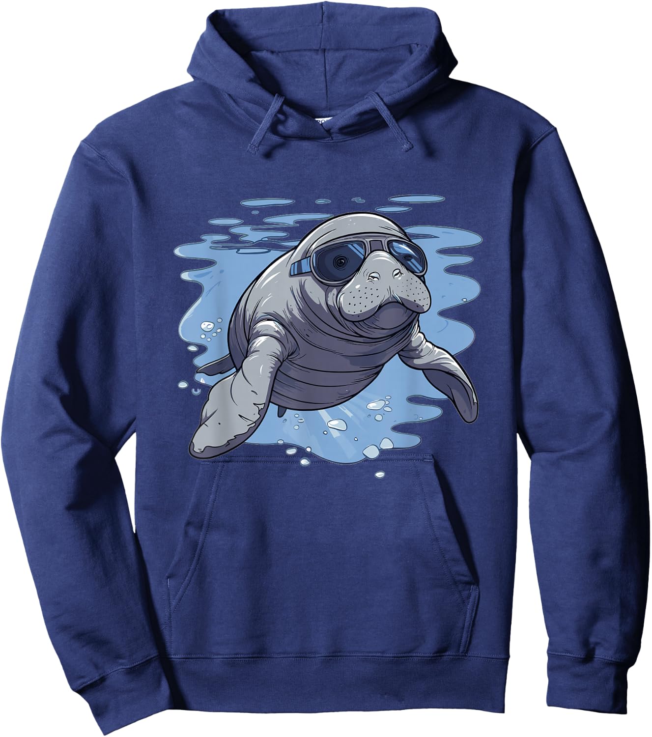 Cute Manatee I Kids Manatee Hoodie - Hoodie | Navy