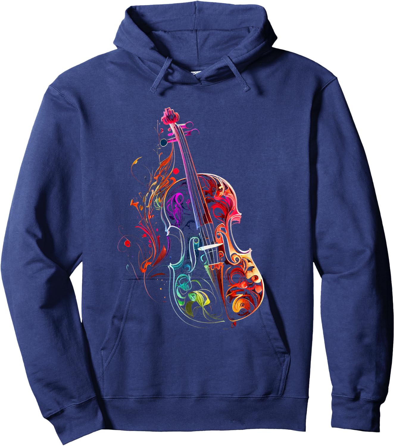 Geigen Farben Bunte Geige Violine Geschenk für Violinisten Hoodie - Hoodie | Navy