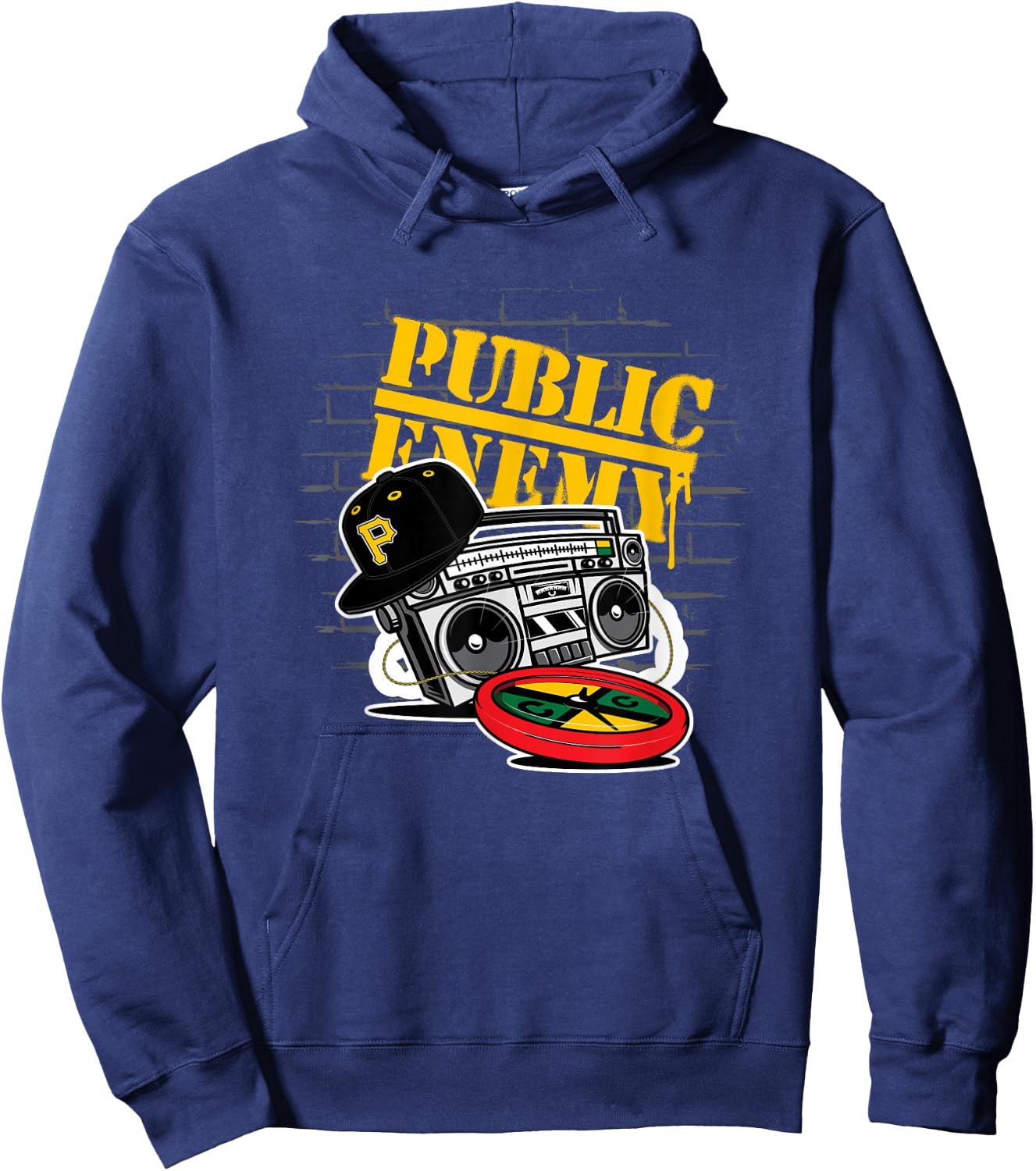 Public Enemy Boom Box | 1990er Vintage Legends Hoodie - Hoodie | Navy