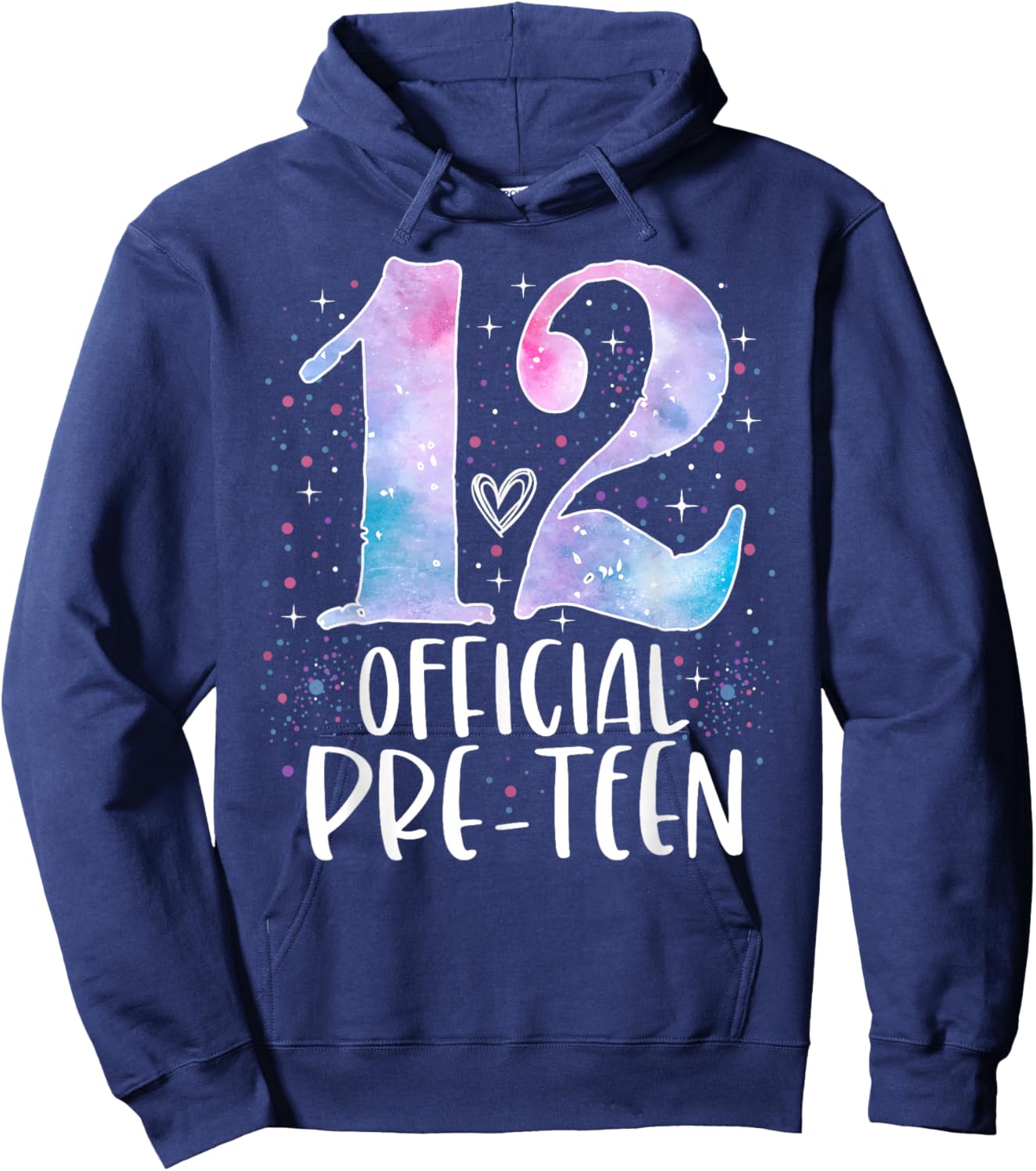 12 Official Pre-Teen 12th Birthday Girl Gifts 12 Year Old Hoodie - Hoodie | Navy