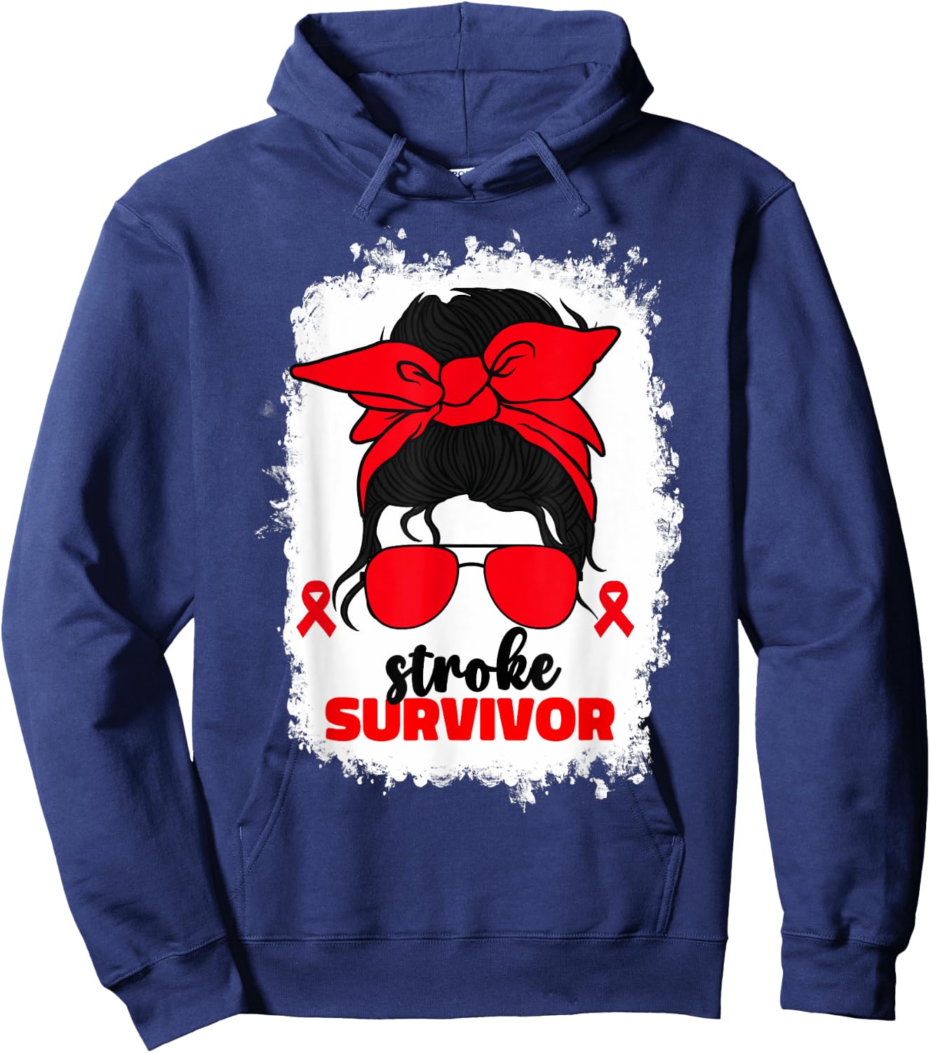Stroke Survivor Recovery Brain Attack Stroke Awareness Month Hoodie - Hoodie | Navy