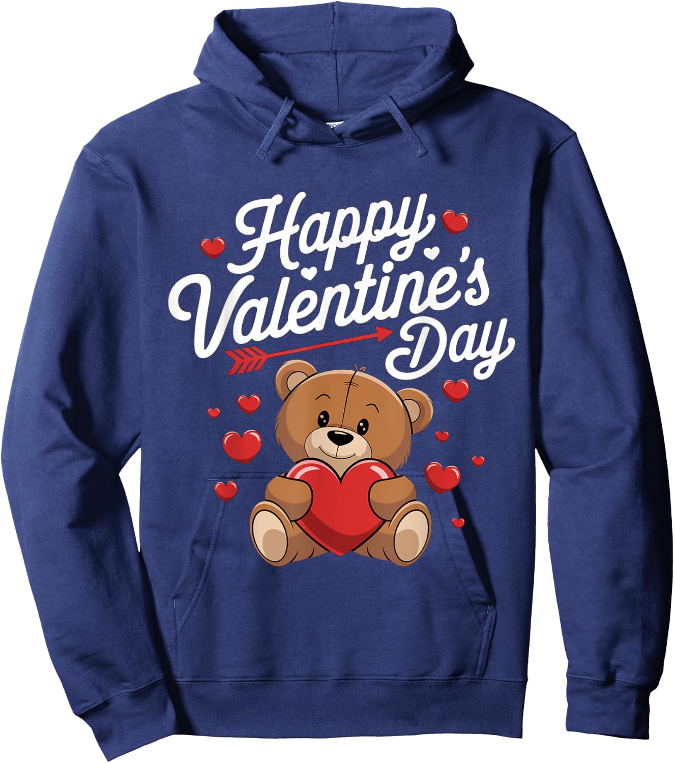 Happy Valentines Day Shirts Women Cute Valentine Hoodie - Hoodie | Navy