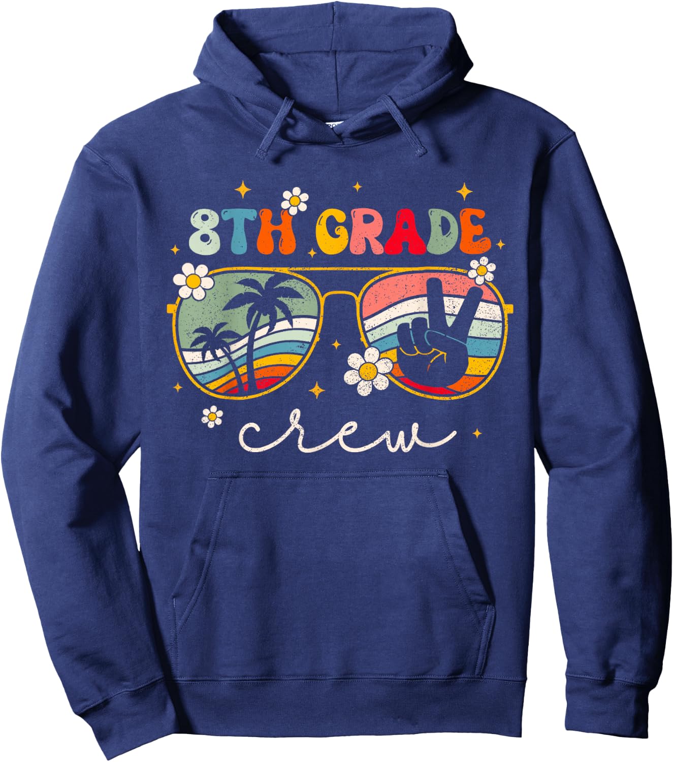 8th Grade Crew teacher team Eighth grade squad girls boys Hoodie - Hoodie | Navy