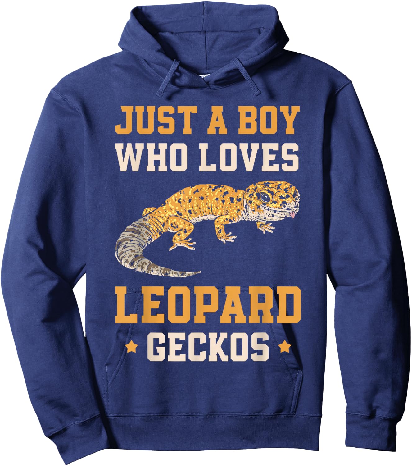 Just A Boy Who Loves Leopard Geckos Hoodie - Hoodie | Navy
