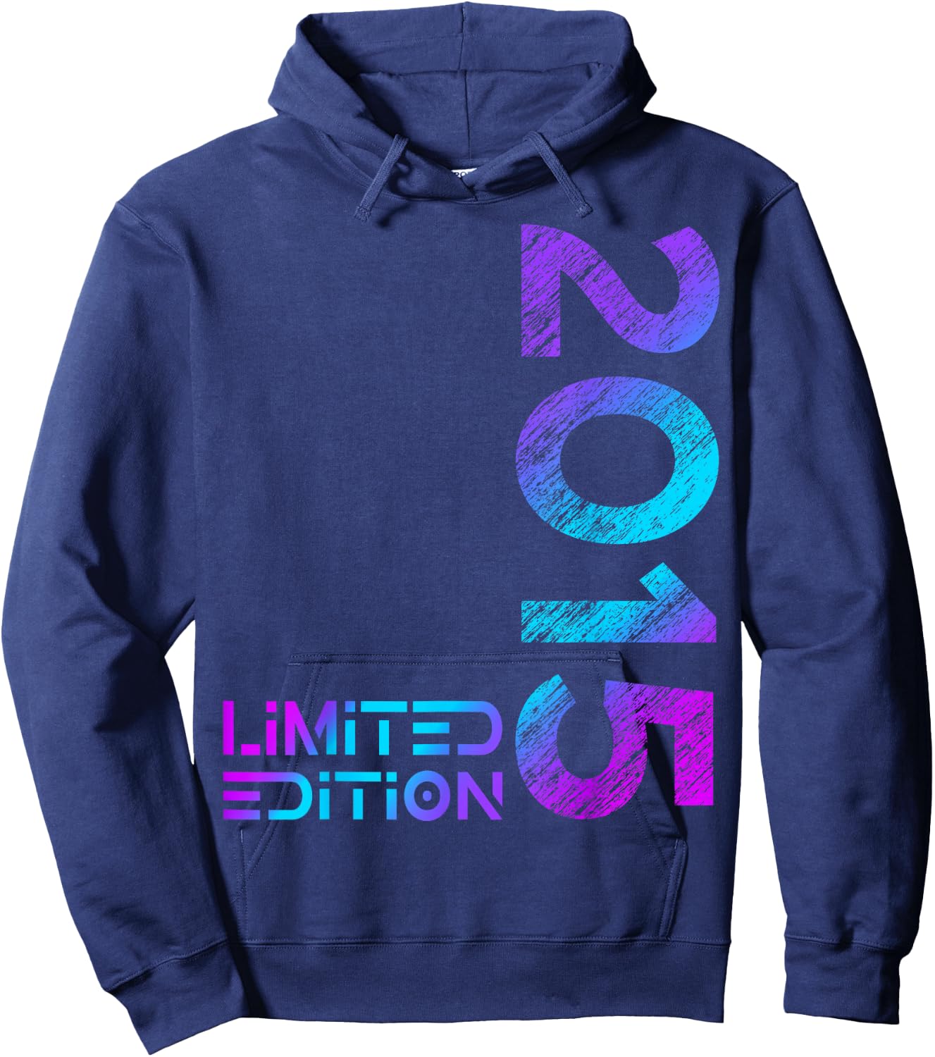 Kids 9th Birthday Limited Edition Vintage 2015 Boy Girl , black Hoodie - Hoodie | Navy
