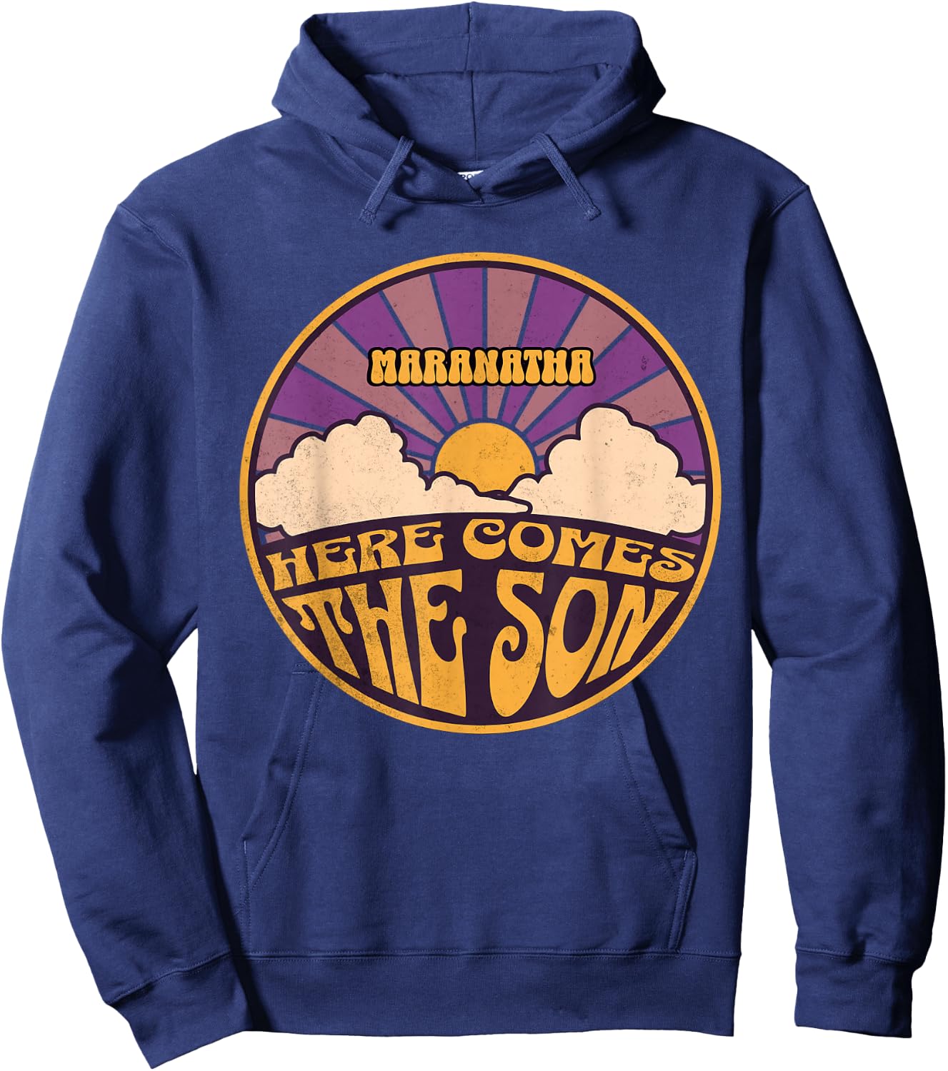 Maranatha: Hier kommt der Sohn Jesus, Revolution, Menschen, Ostern Hoodie - Hoodie | Navy