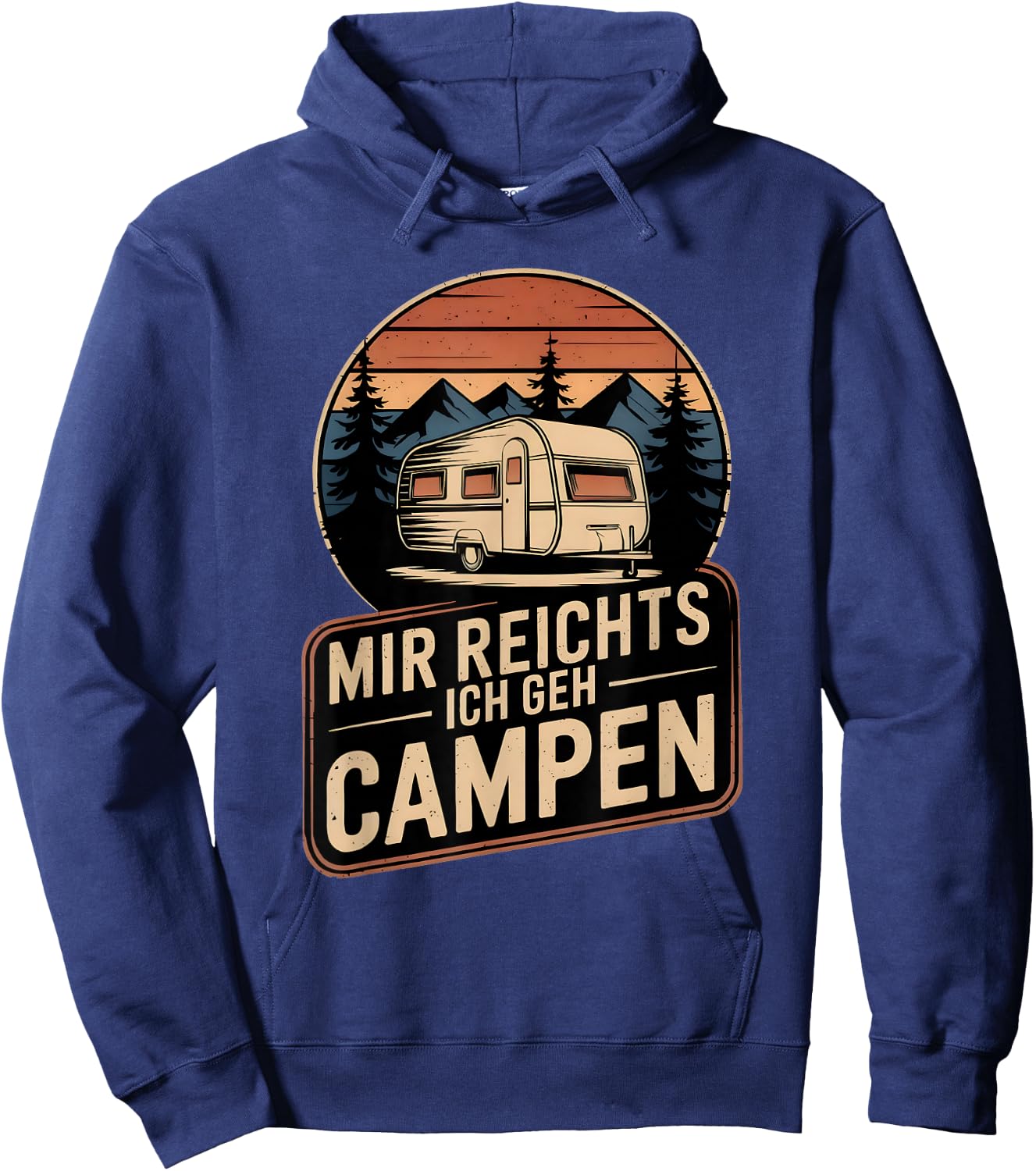 Mir Reichts Ich Geh Camping Retro Caravan Camper Camping , black Hoodie - Hoodie | Navy