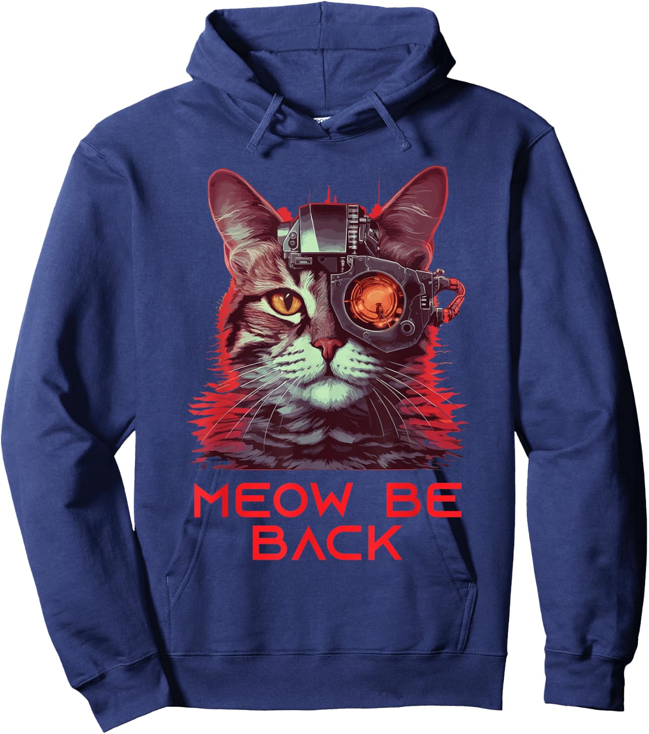 90s Movie Cat Mom Cat Dad Gifts Men Kids Women Pun Funny Cat Hoodie - Hoodie | Navy
