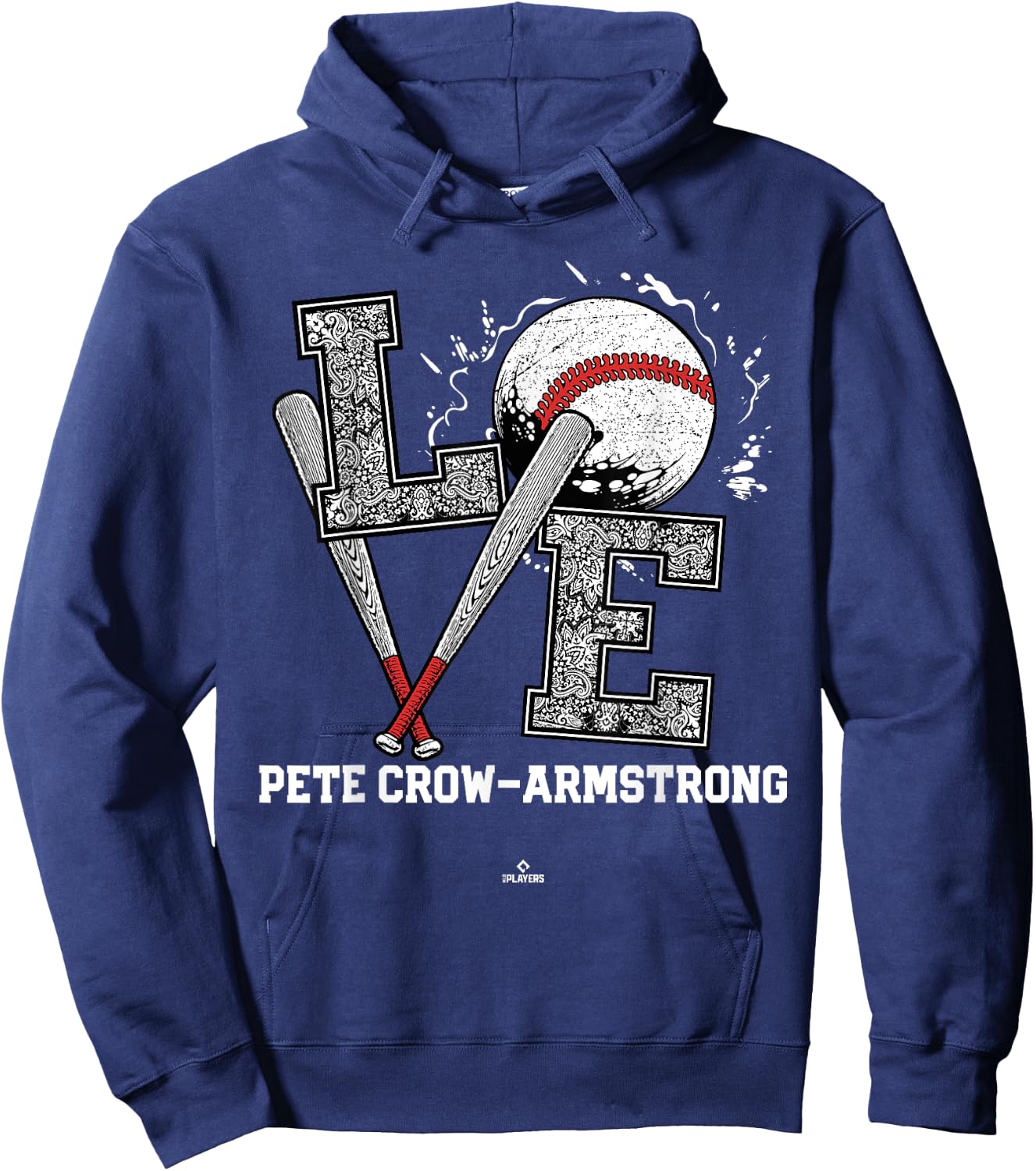 Distressed Baseball Love Pete Crow-Armstrong Chicago Hoodie - Hoodie | Navy
