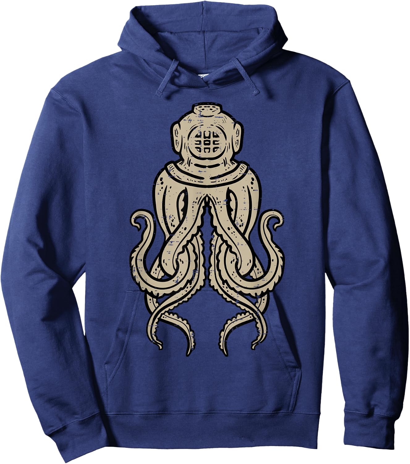 Octopus Helmet Cephalopod Scuba Sea Diver Men Women Kids Hoodie - Hoodie | Navy
