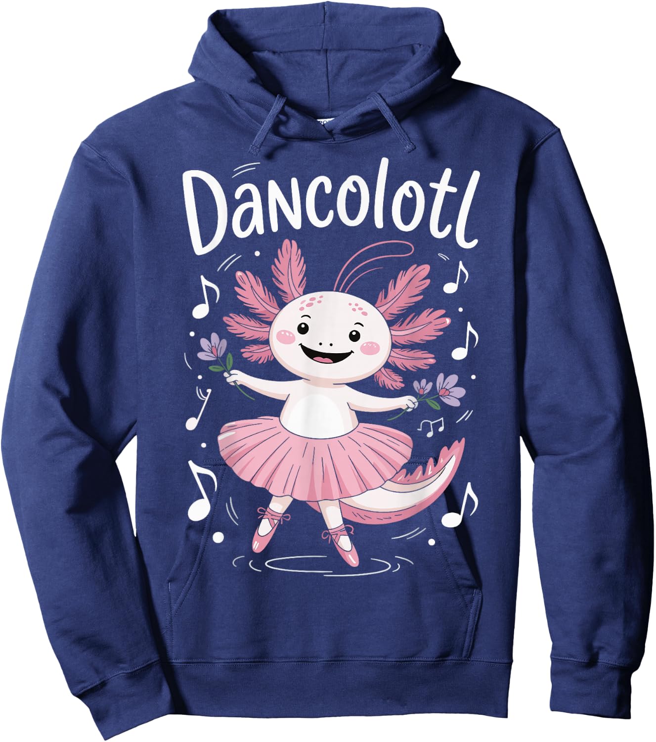 Dancolotl Axolotl Dancing Hoodie - Hoodie | Navy