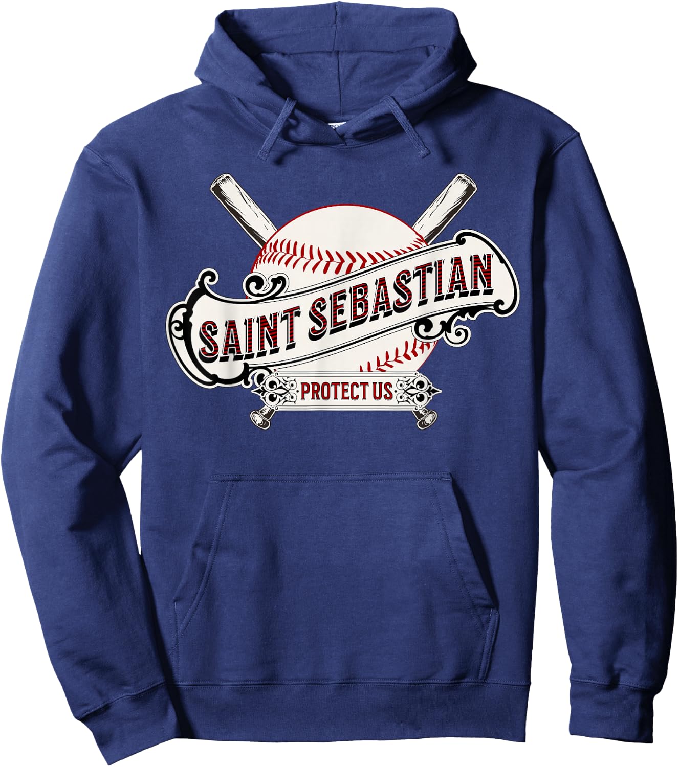St Sebastian Patron Saint of Baseball Prayer Sports Athletes Hoodie - Hoodie | Navy