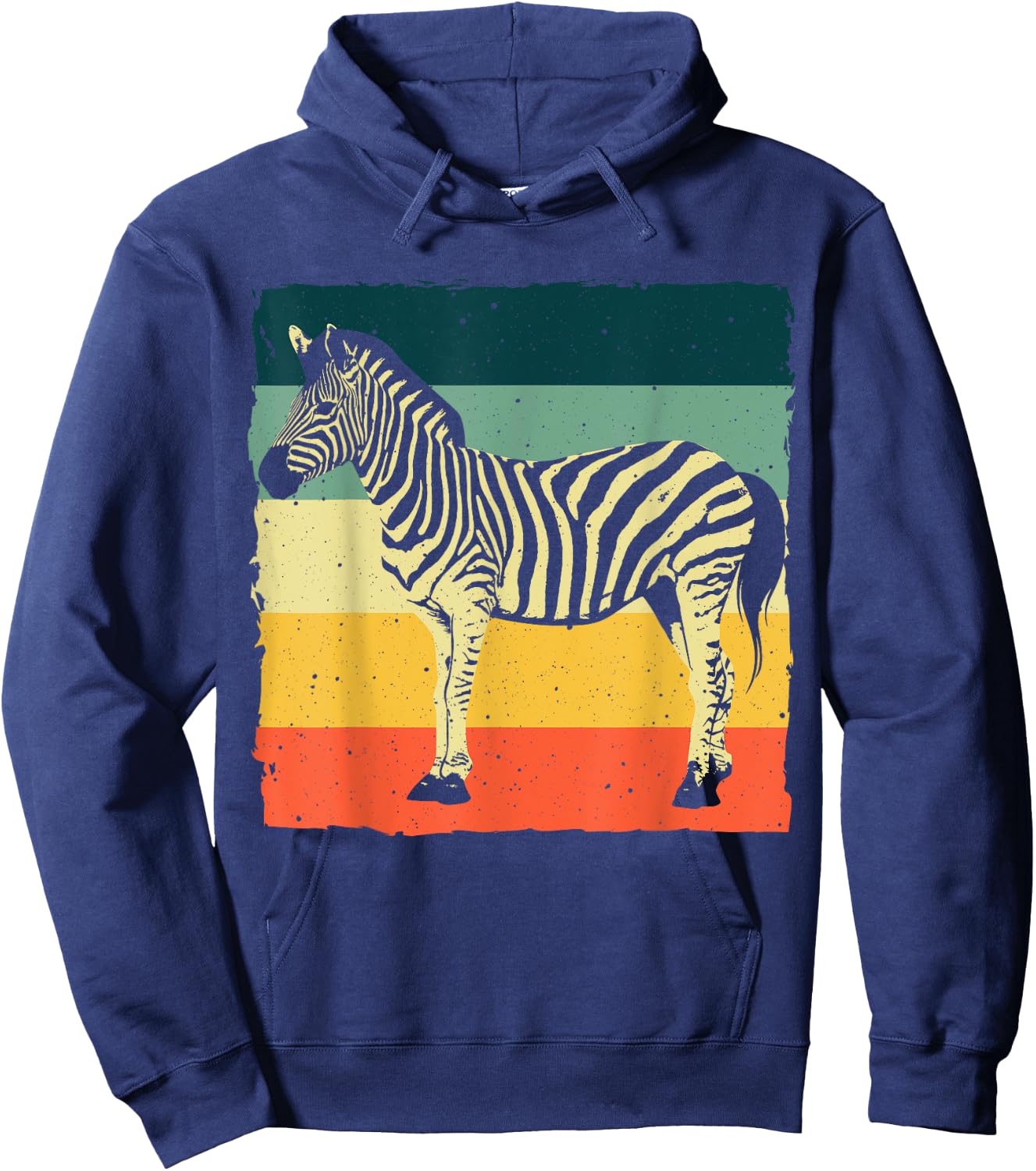 Funny Zebra Themed Women Safari African Wildlife Hoodie - Hoodie | Navy