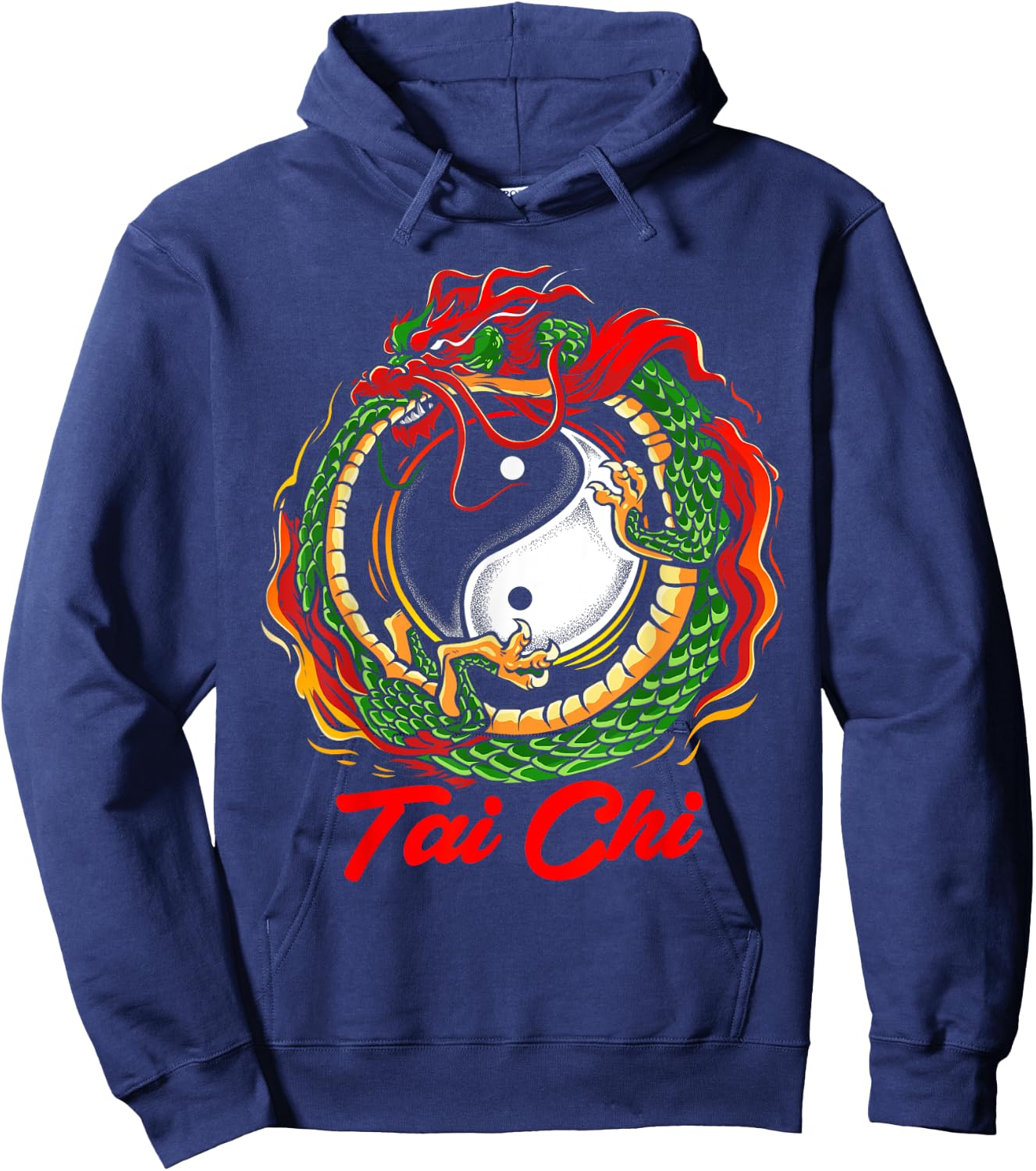 Chinese Dragon Tai Chi Apparel Hoodie - Hoodie | Navy