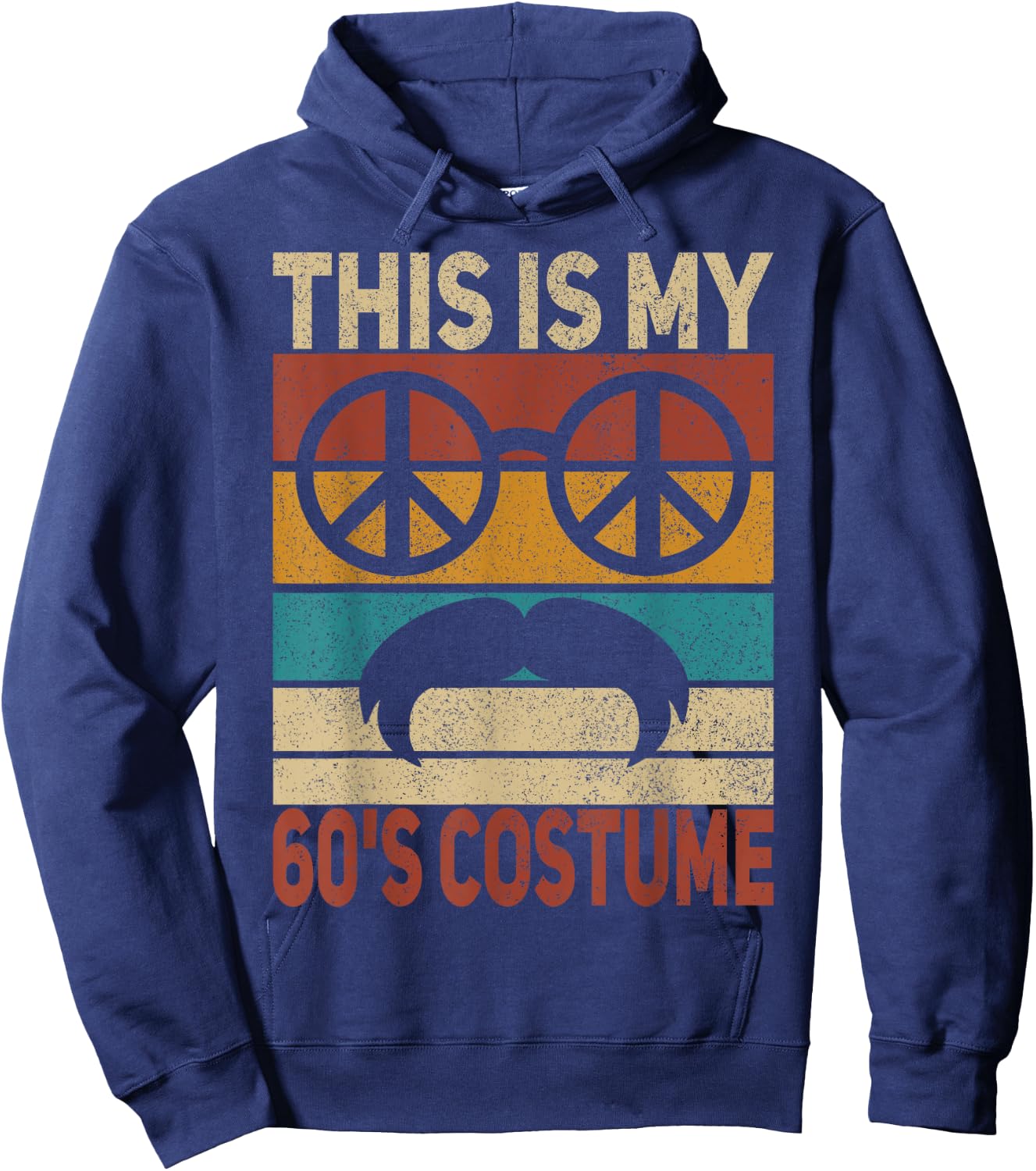 My 60s Costume 60 Style Men 60's Disco 1960s 60 Party Outfit Hoodie - Hoodie | Navy