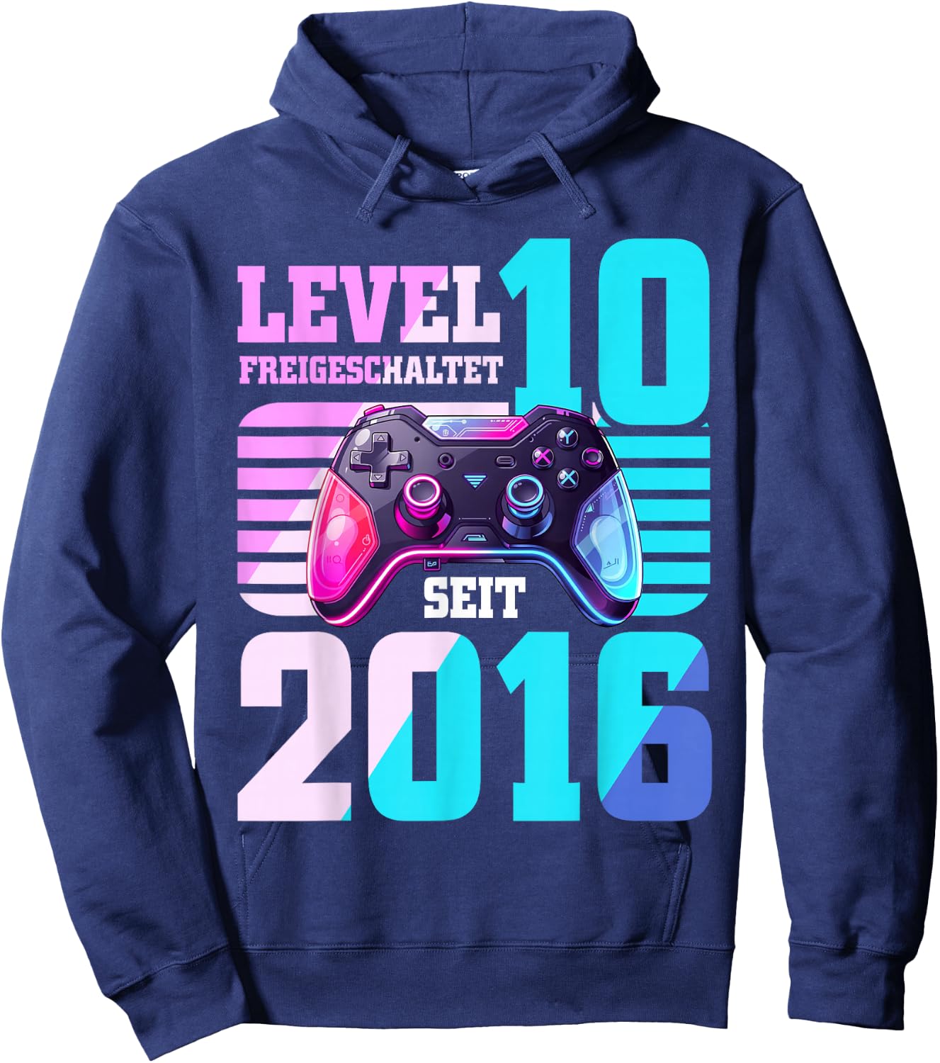 10. Geburtstag Junge Mädchen 2016 Gaming Level 10 Jahre Hoodie - Hoodie | Navy