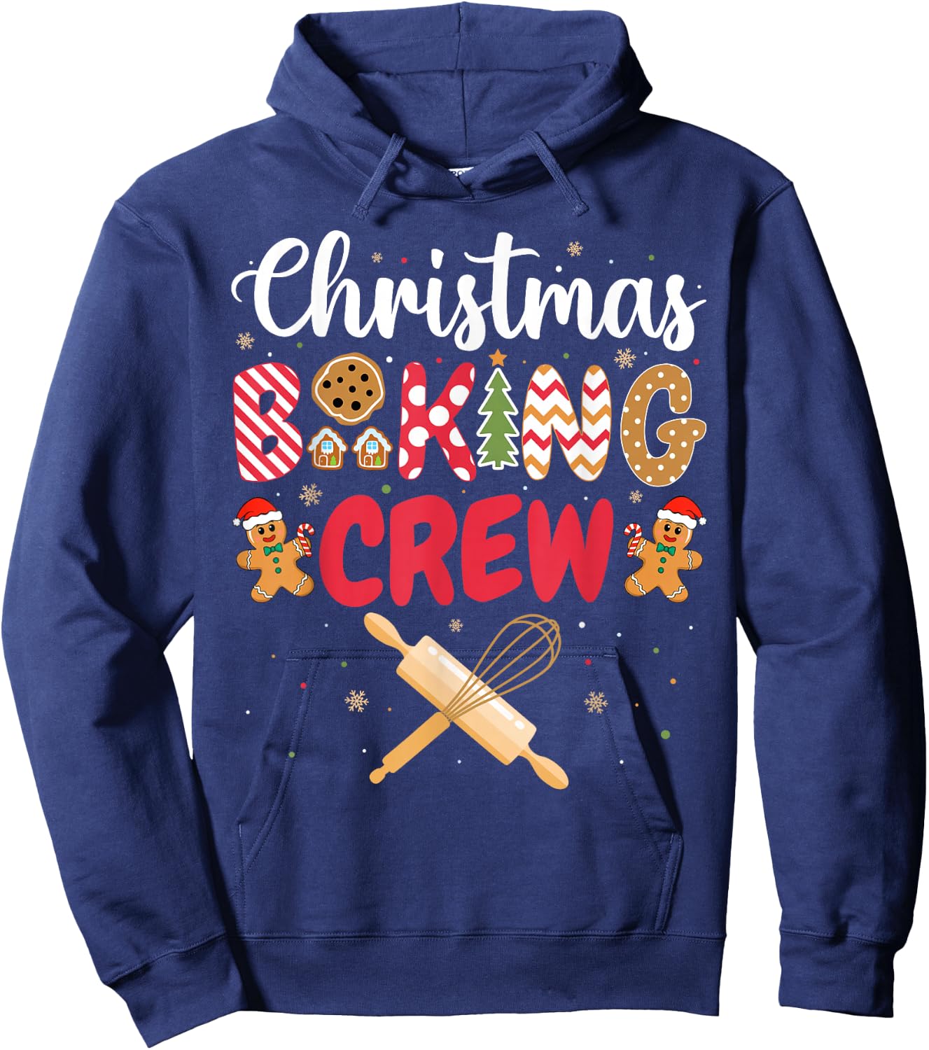 Funny Christmas Baking Crew Baking Christmas Cookie Baker Hoodie - Hoodie | Navy