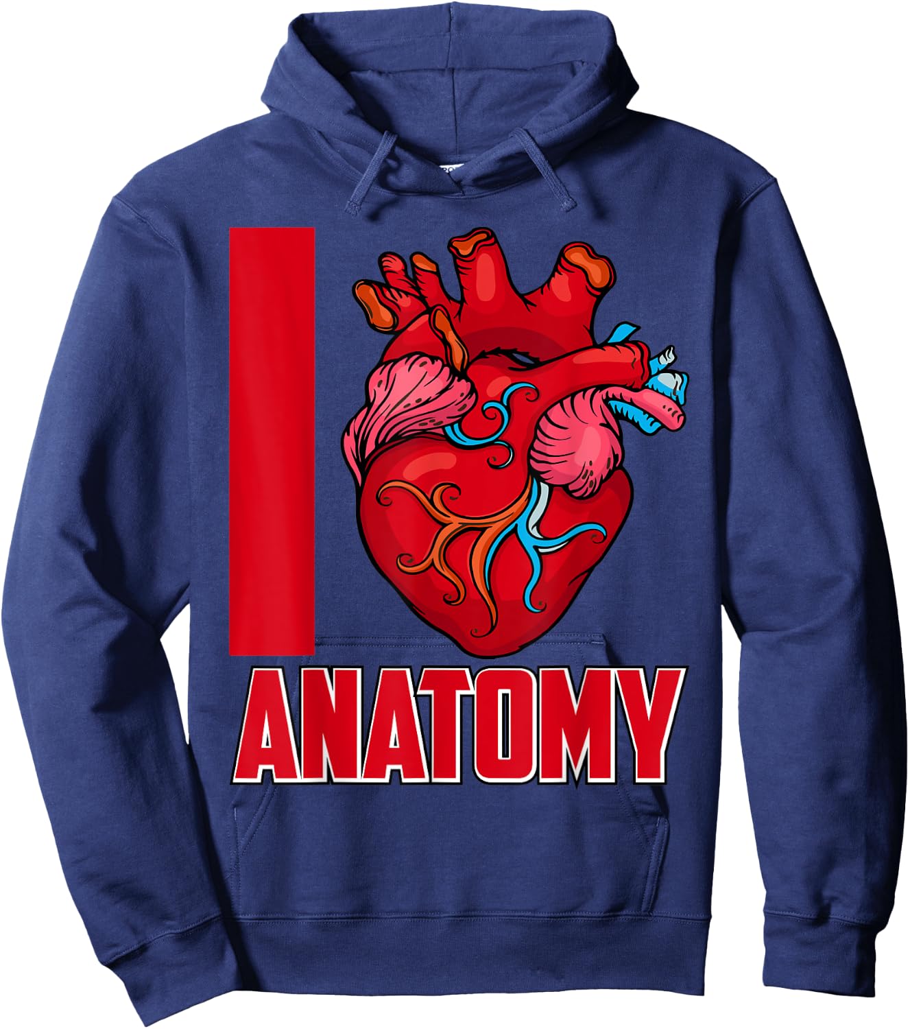 Love Anatomy Doctor Medical School Students Doctors Graphic Hoodie - Hoodie | Navy