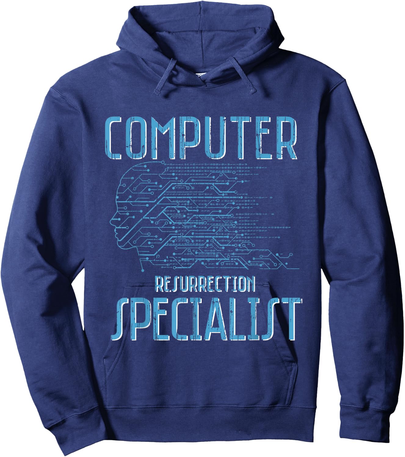 Computer Resurrection Specialist Programming Codes Hoodie - Hoodie | Navy