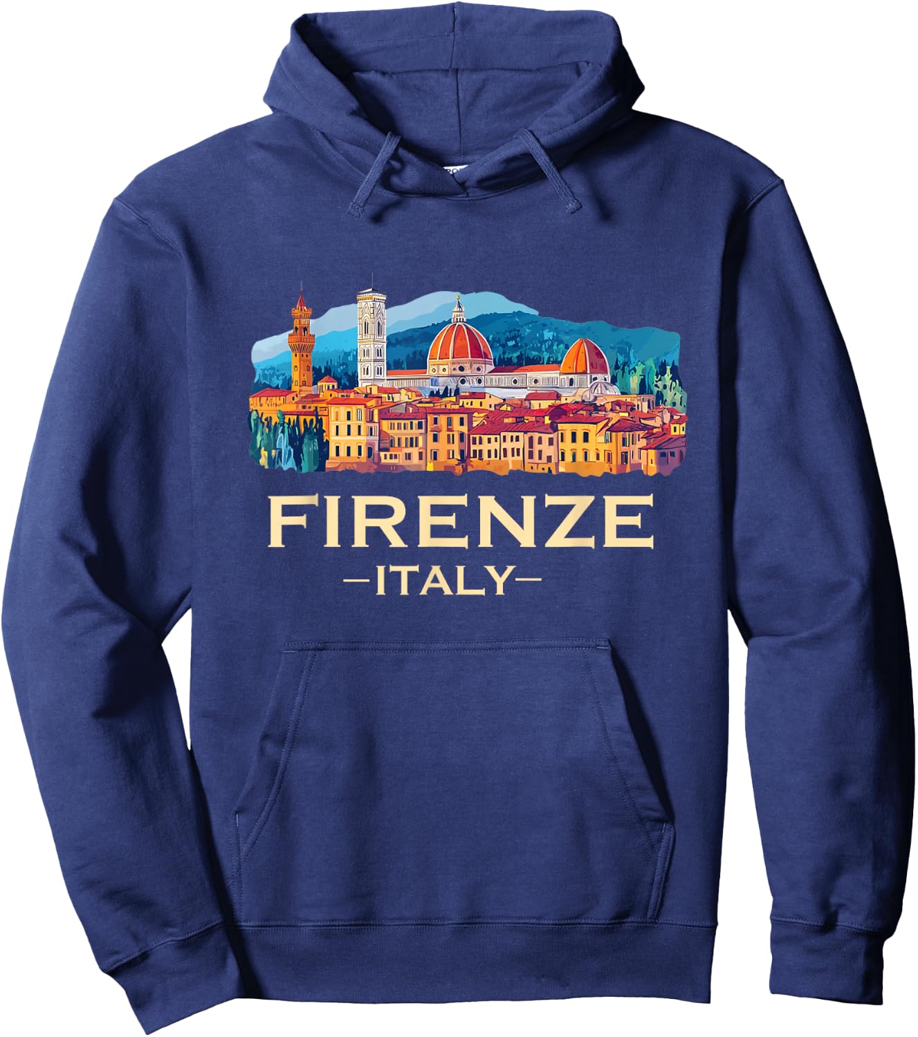 Firenze Italy Souvenirs Skyline Souvenir From Florence Italy Hoodie - Hoodie | Navy
