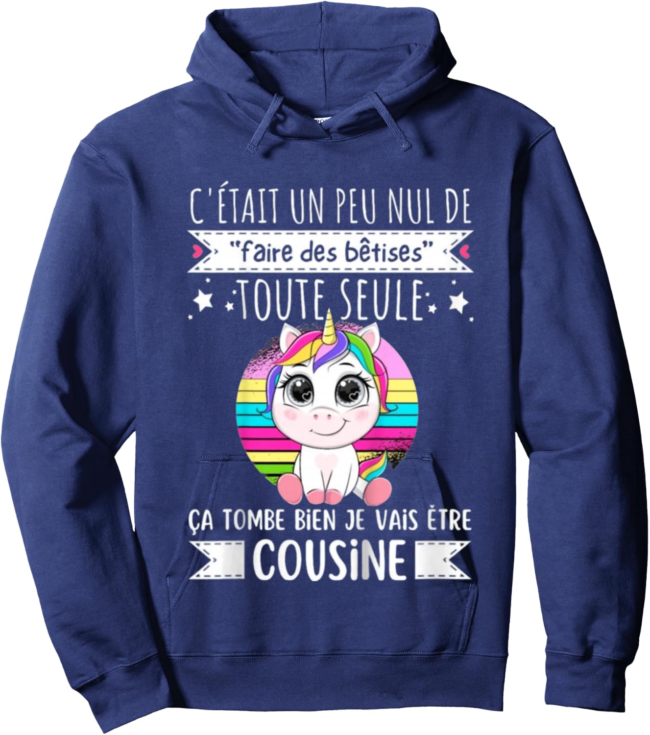 Child Future Cousine 2025 Announcement Pregnancy, Soon Cousine 2025 Hoodie - Hoodie | Navy