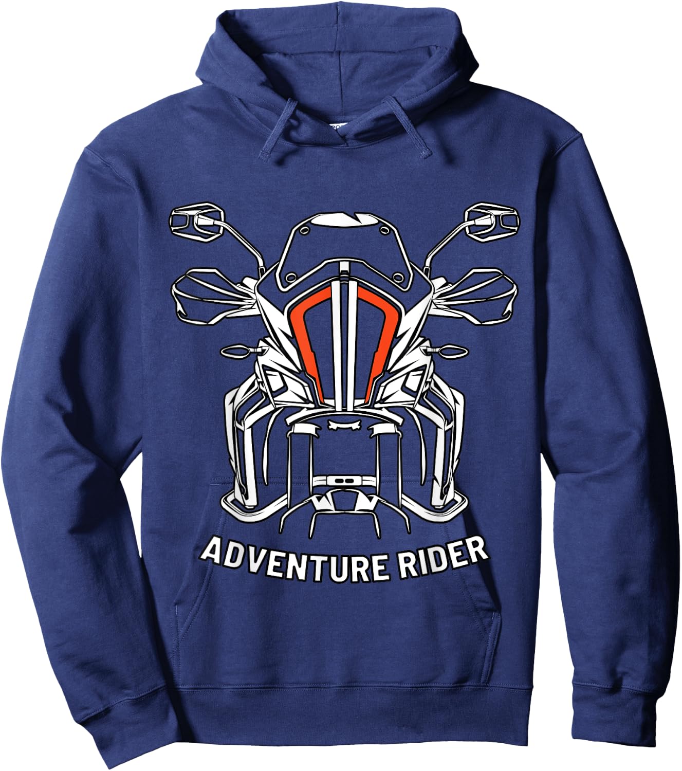 Adventure Motorcycle Rider Offroad 1290 Super Adventure , black Hoodie - Hoodie | Navy