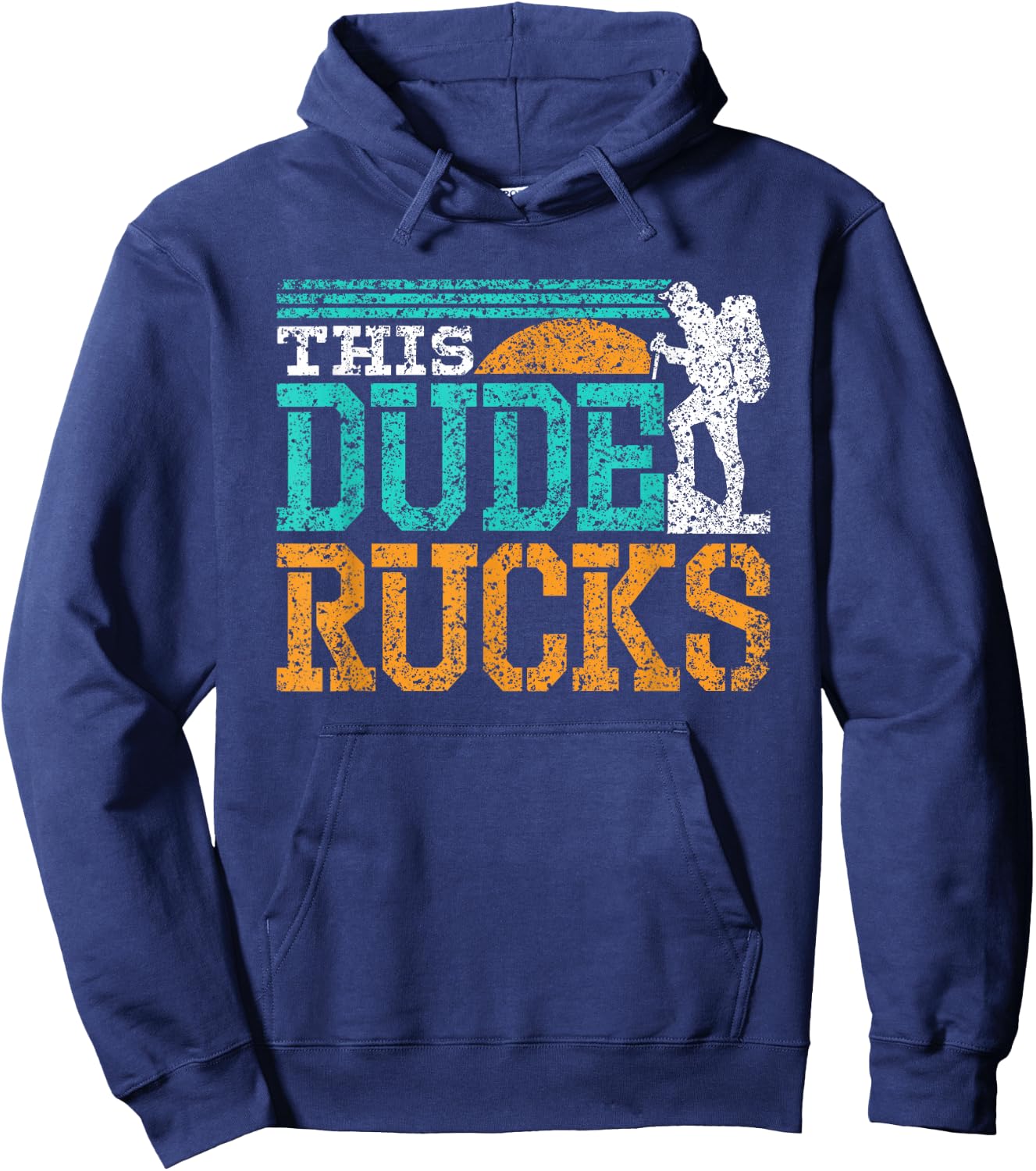 This Dude Rucks Backpack Rucksack Ruck Workout Rucking Hoodie - Hoodie | Navy