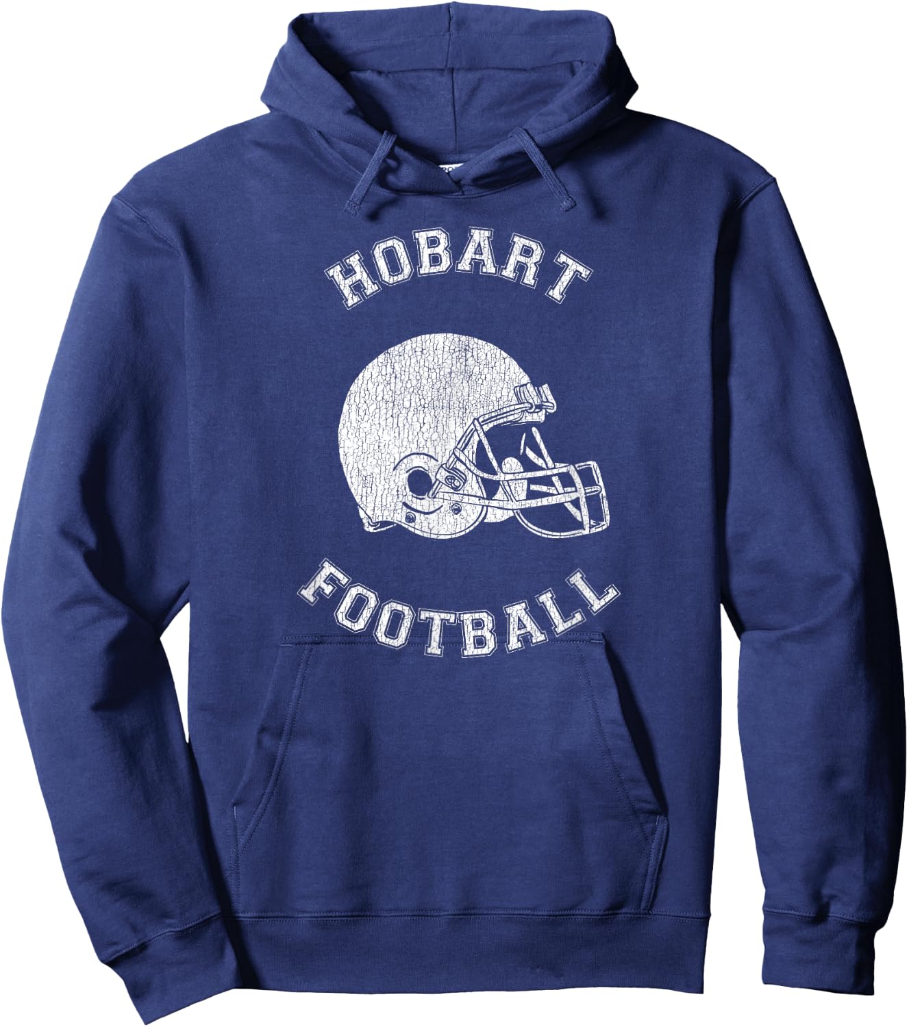 Hobart Football Distressed 1980's Retro P.E.Dept Style Hoodie - Hoodie | Navy