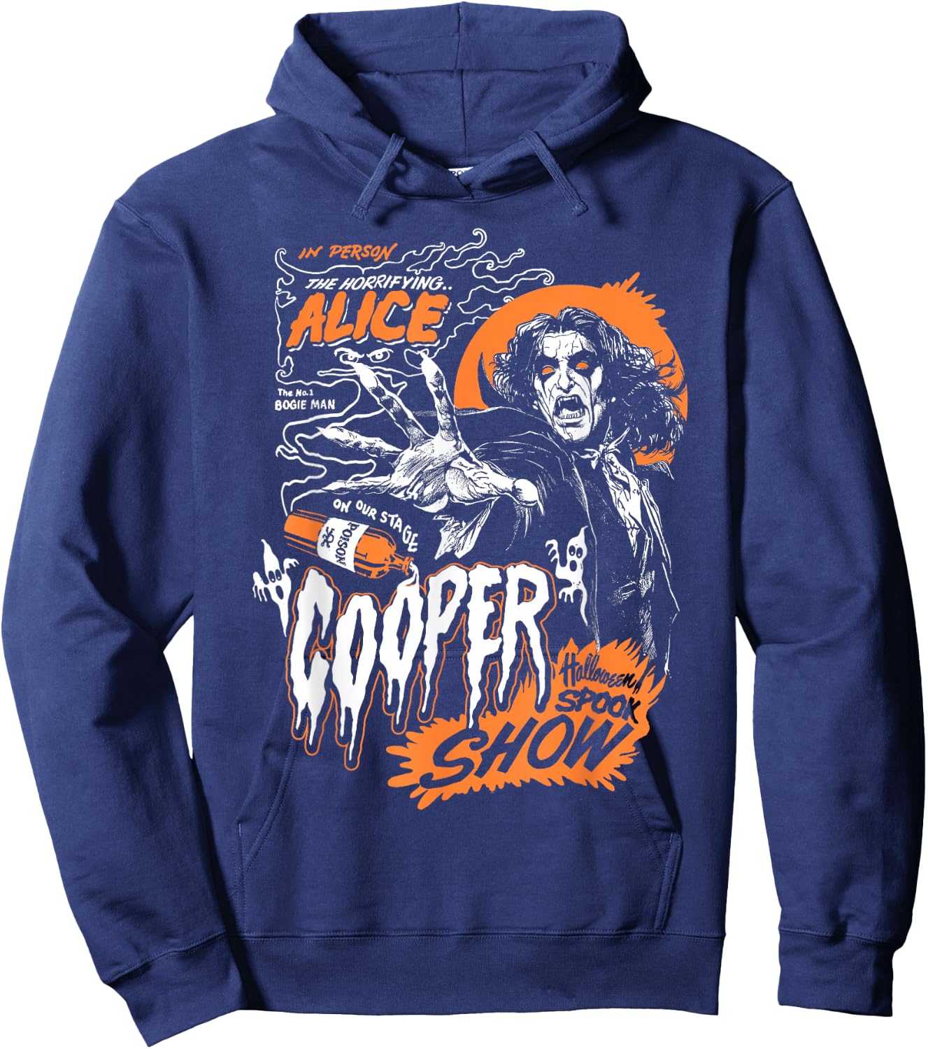 Alice Cooper Boogie Man , black Hoodie - Hoodie | Navy