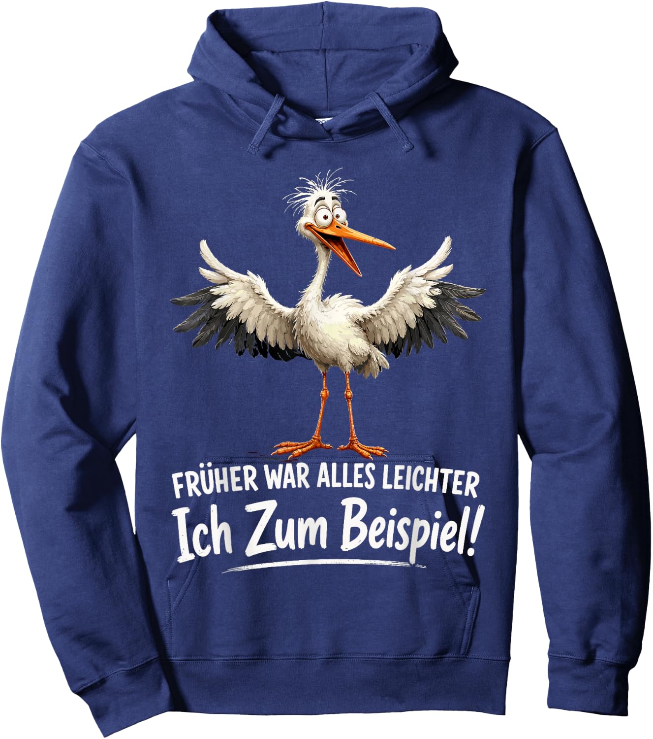 Früher war Alles Leichter Ich zum Beispiel lustiges Möwe Hoodie - Hoodie | Navy