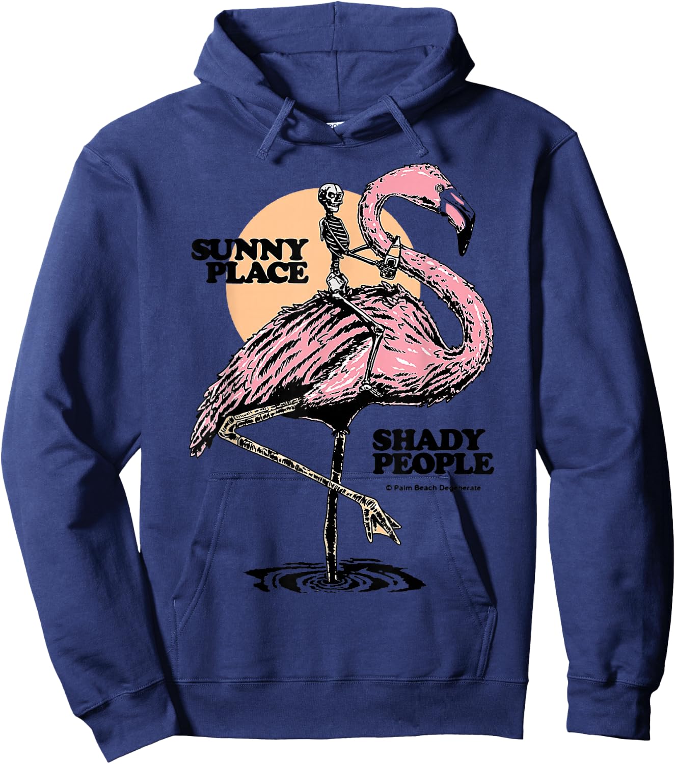 Flamingo Sunny Place Twenty People Hoodie - Hoodie | Navy