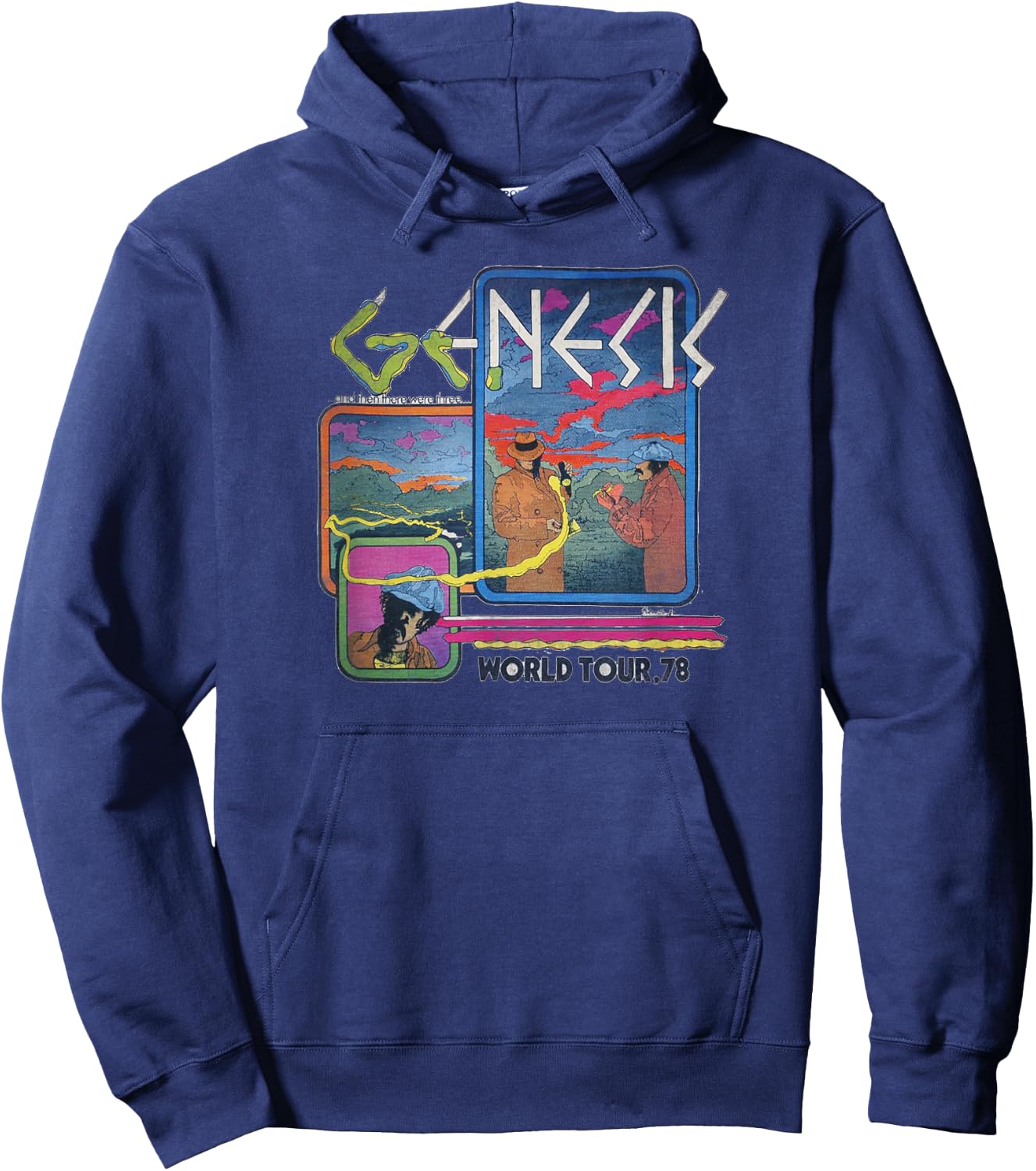 Genesis Rock Music Band World Tour 78 Hoodie - Hoodie | Navy