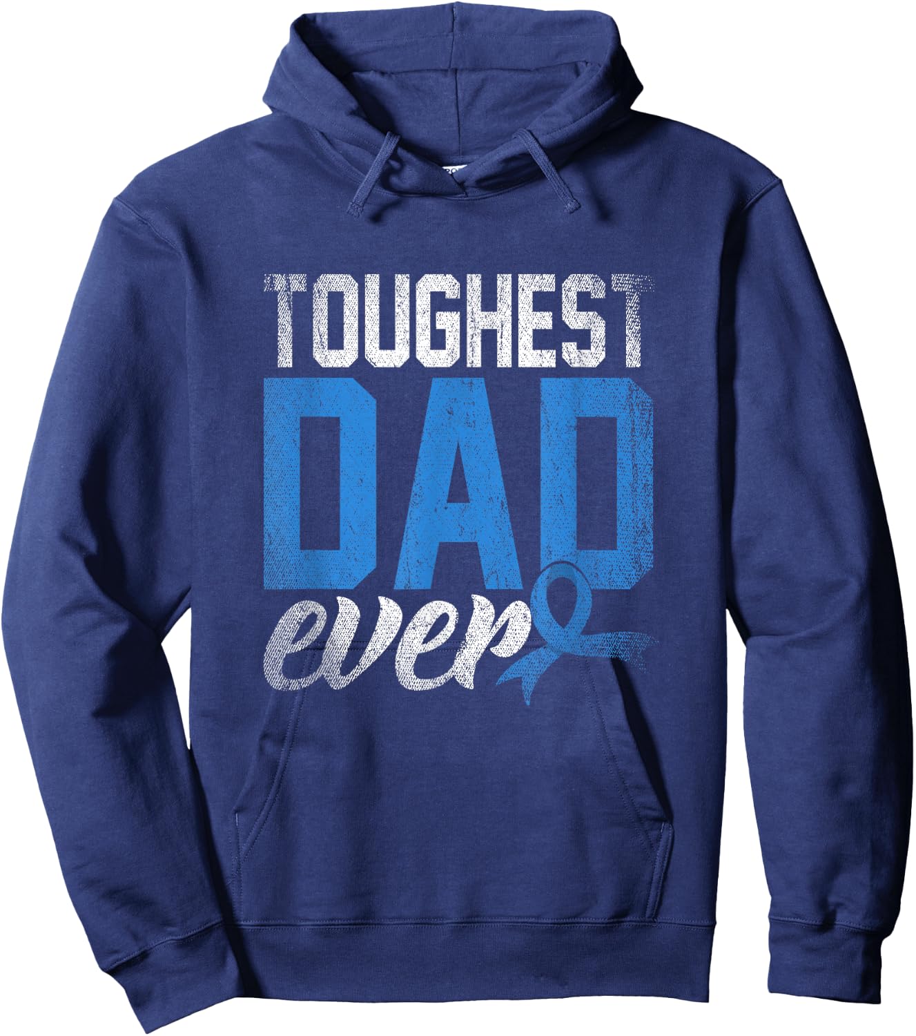 Father Survivor Dad Gift Prostate Cancer Awareness Hoodie - Hoodie | Navy