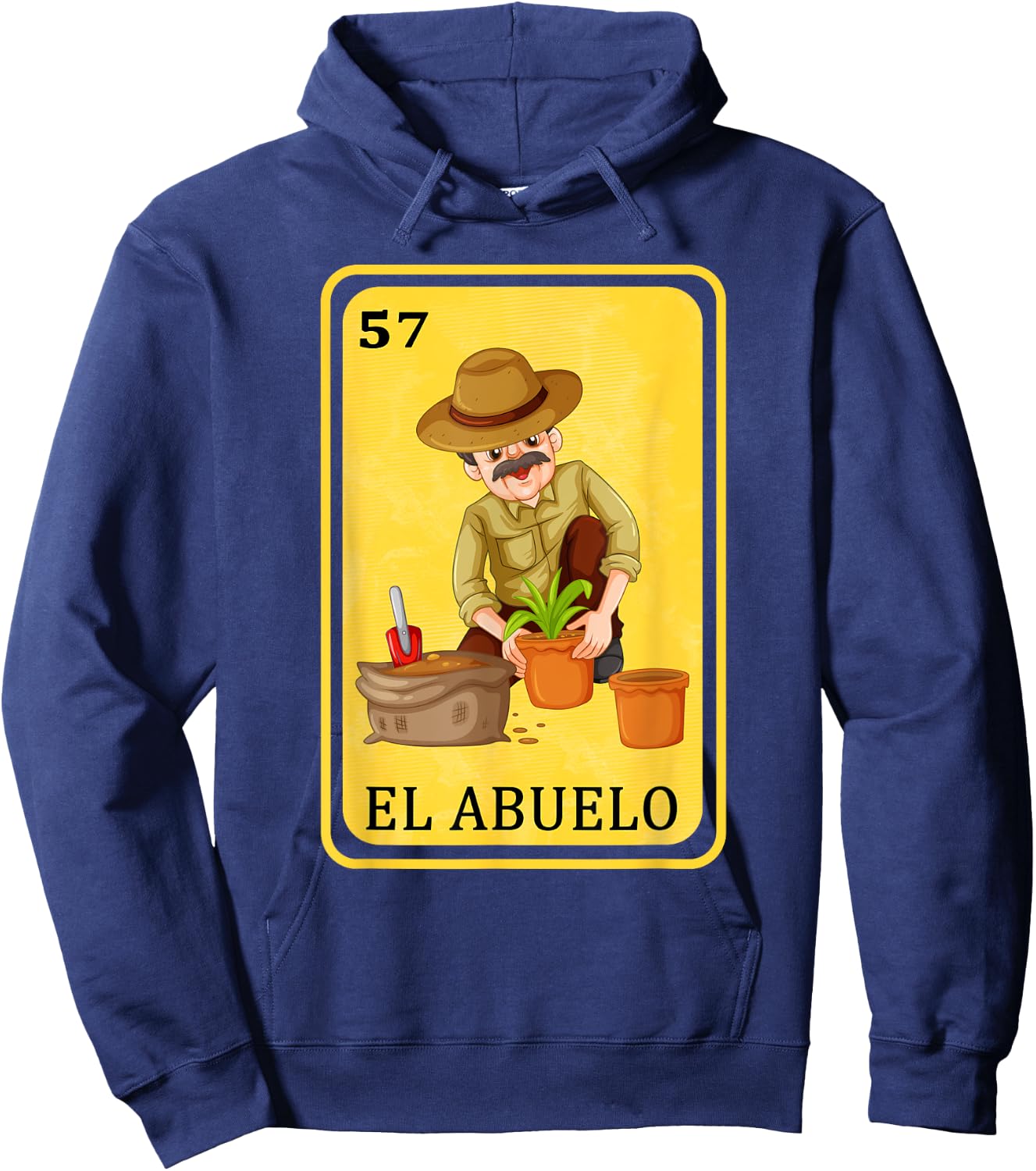 Spanish-Mexican Bingo Funny Gifts - El Abuelo Hoodie - Hoodie | Navy