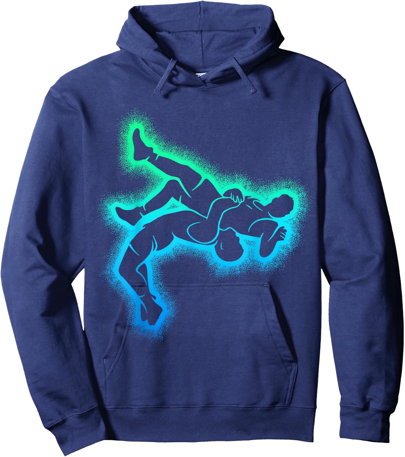 Wrestling Wrestler Men's Children's , black Hoodie - Hoodie | Navy