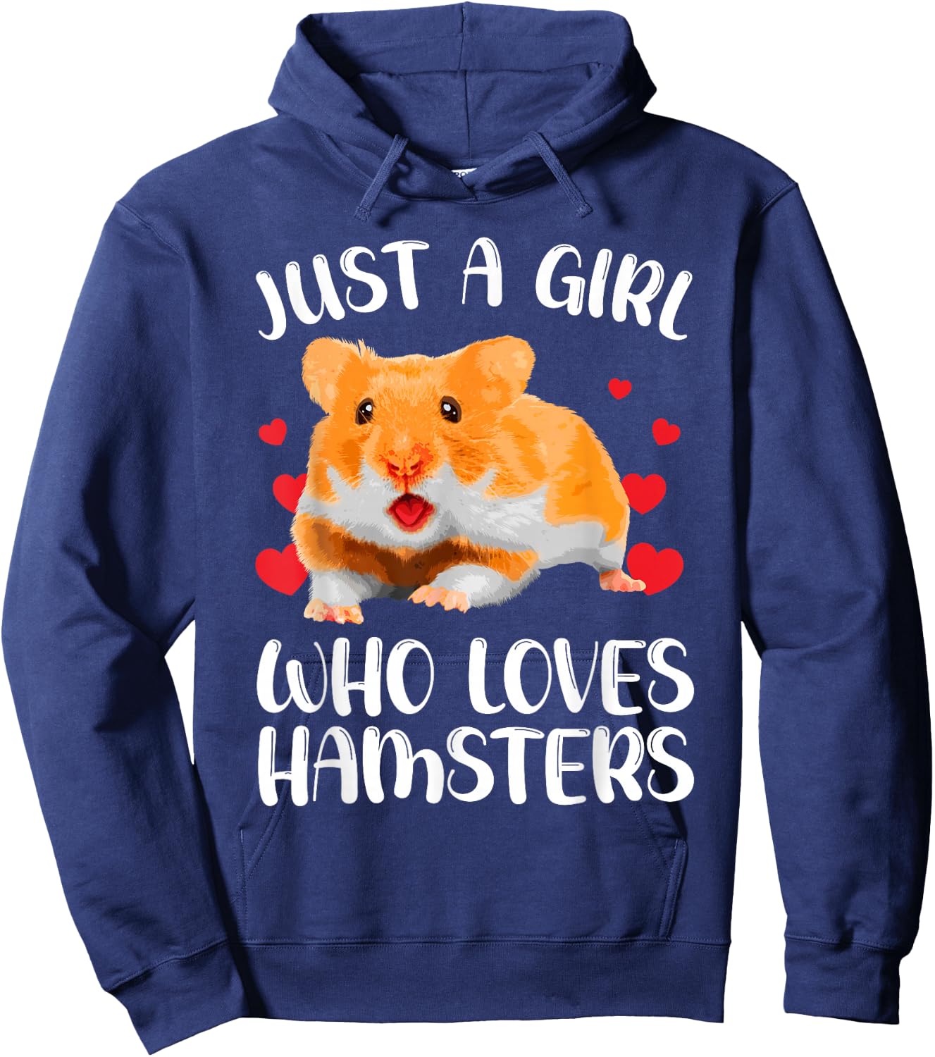 Cool Hamster For Girls Women Rodent Animal Pet Hamster Lover Hoodie - Hoodie | Navy