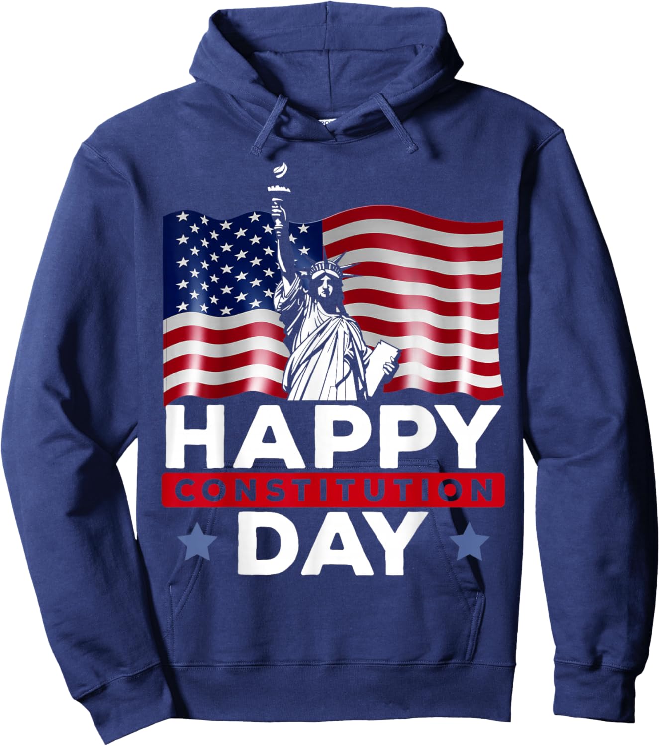 Happy Constitution Day New American USA Flag America Hoodie - Hoodie | Navy