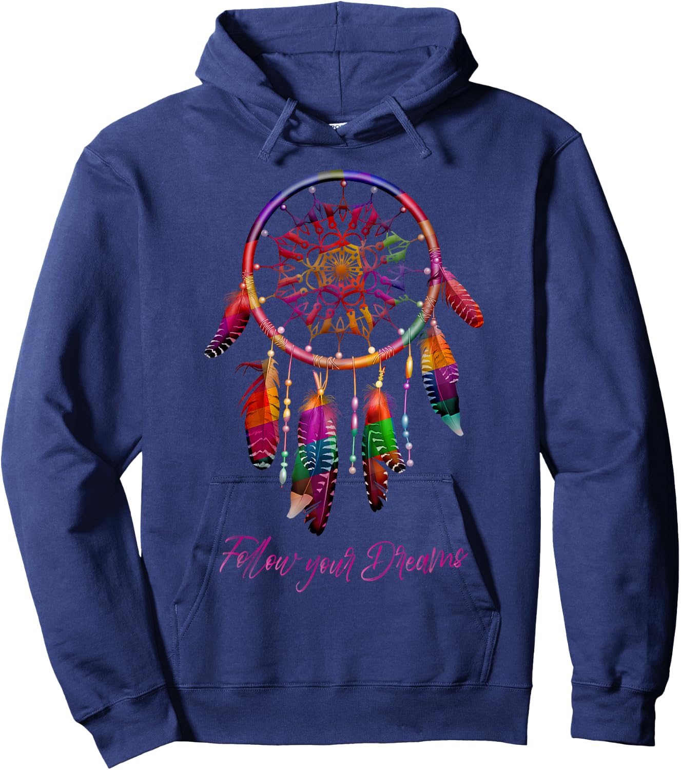 Traumfänger Tattoo I Indianer Feder I Traumfänger Hoodie - Hoodie | Navy