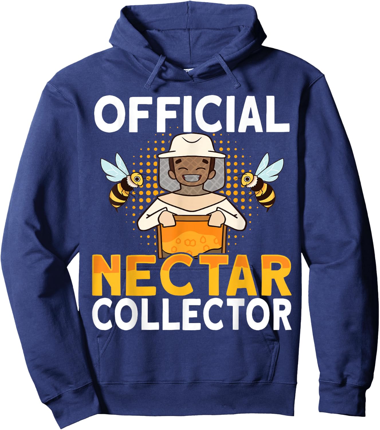 Honey Beekeeping Bee Official Nectar Collector - Beekeeper Hoodie - Hoodie | Navy