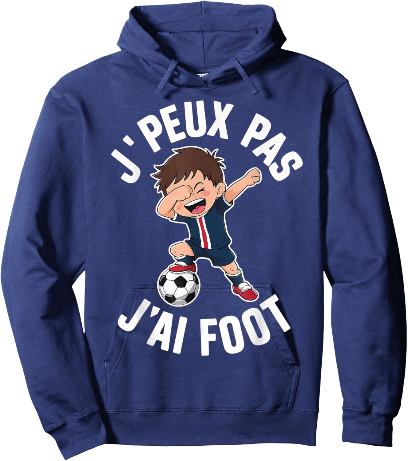 J´Peux Pas J´Ai Football Boys' , Black, S Hoodie - Hoodie | Navy