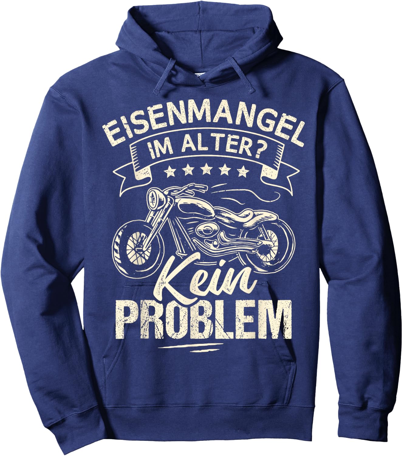 Eisenmack im Alter keine Problem Motorcycle Chopper Hoodie - Hoodie | Navy