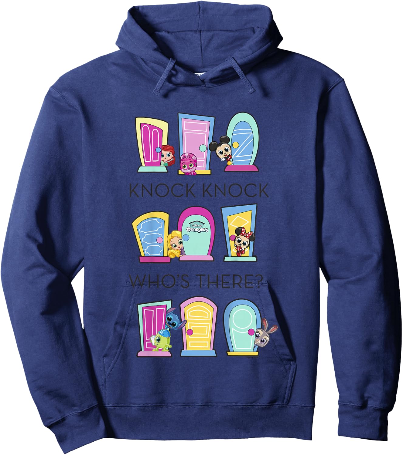 Disney Doorables Colorful Doors Knock Knock Graphic Hoodie - Hoodie | Navy
