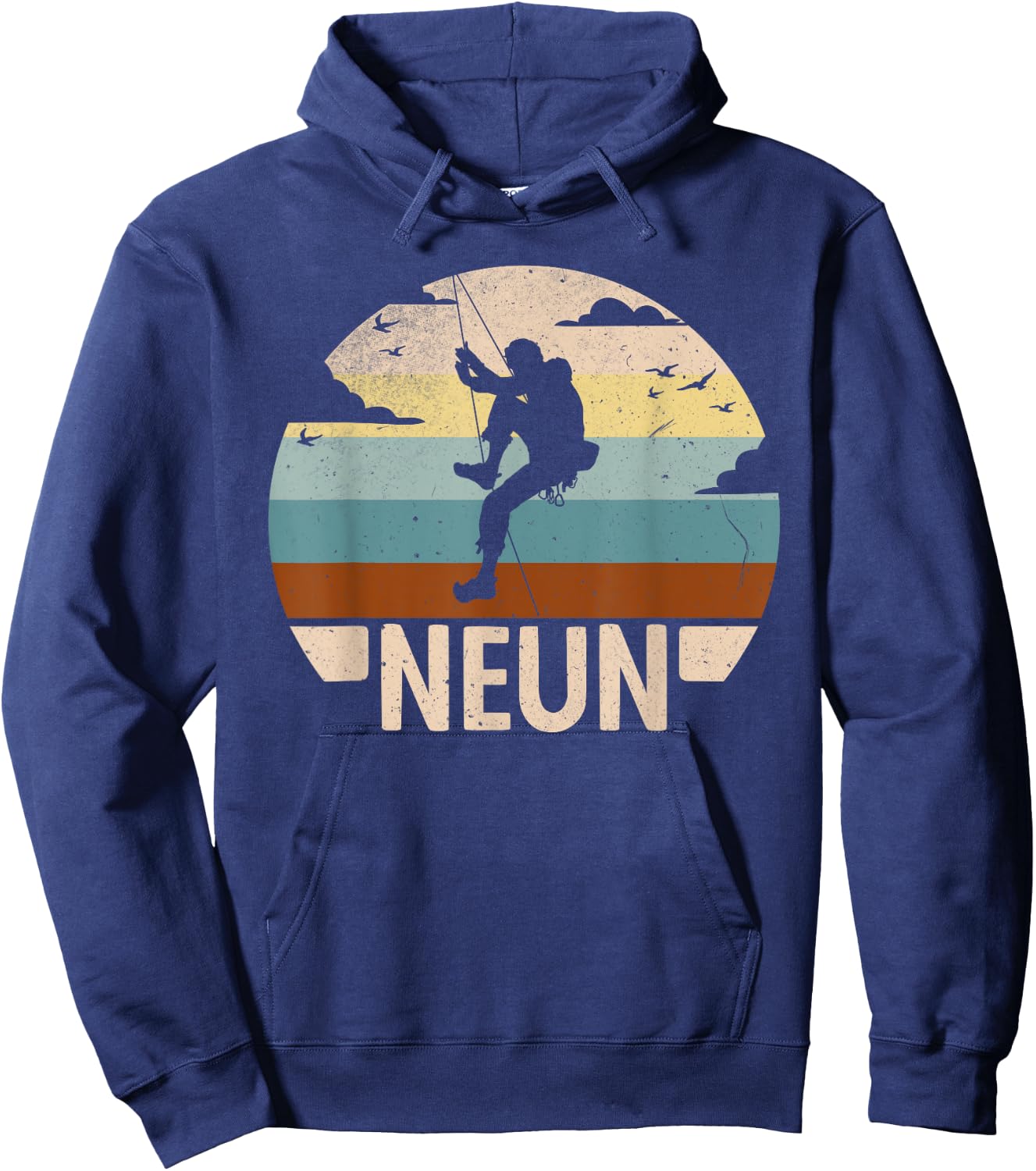 Kletterer Bouldern 9 Jahre Jungen 9 Geburtstag Klettern Hoodie - Hoodie | Navy