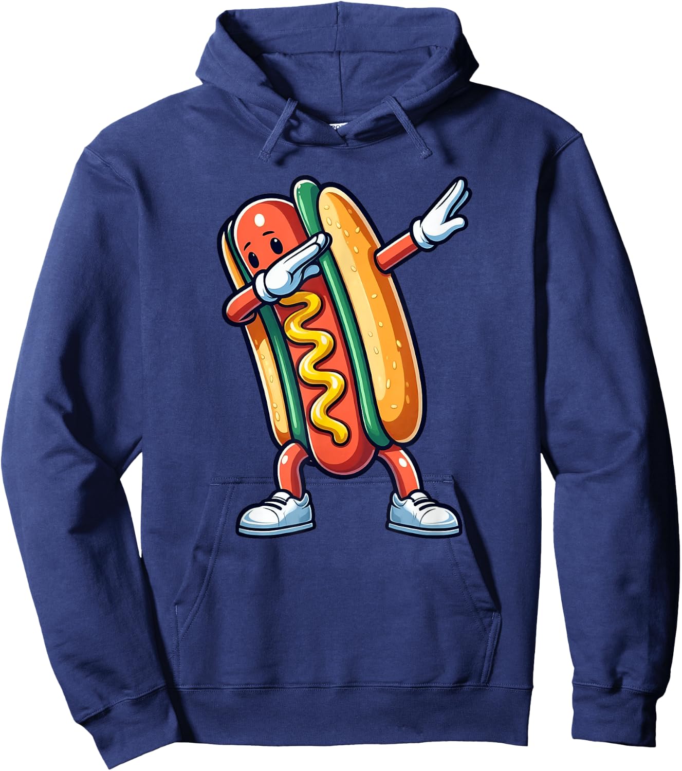 Hot Dog Funny Dabbing Women Kids Lovers Hoodie - Hoodie | Navy