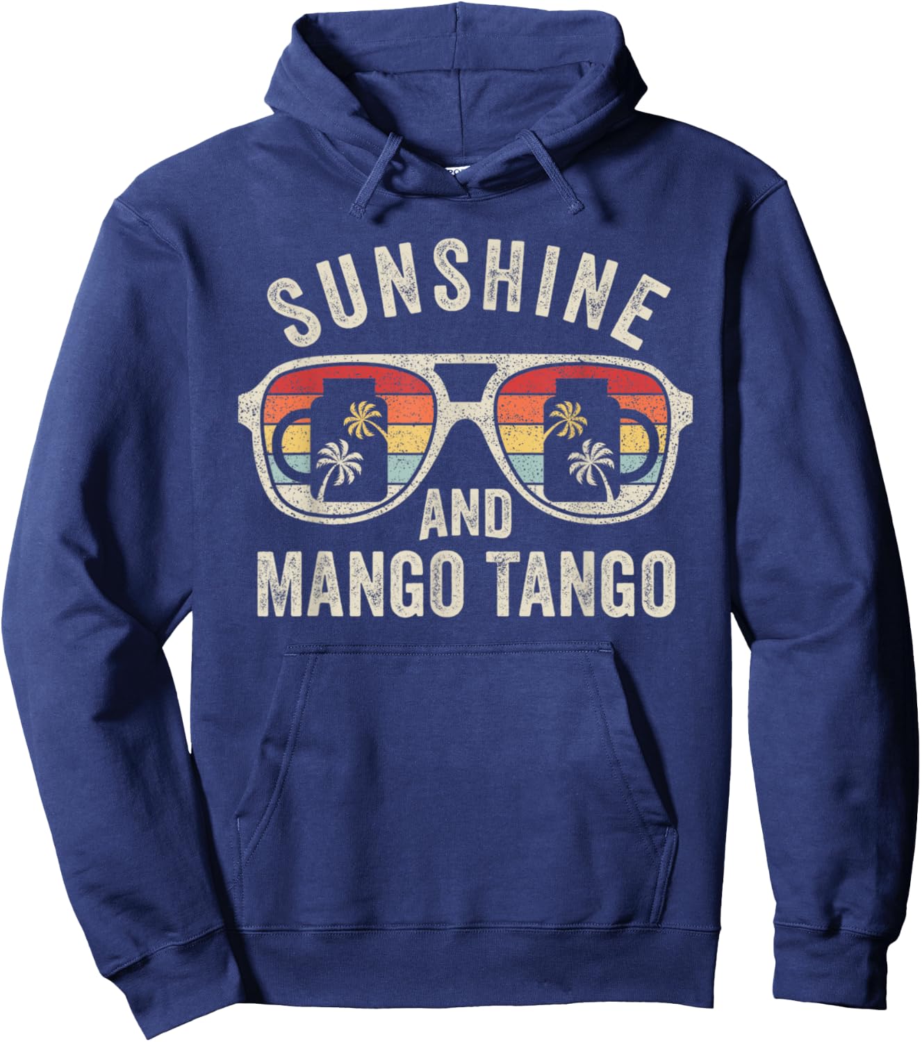 Retro Sunshine And Mango Tango Summer Men Women Juice Hoodie - Hoodie | Navy